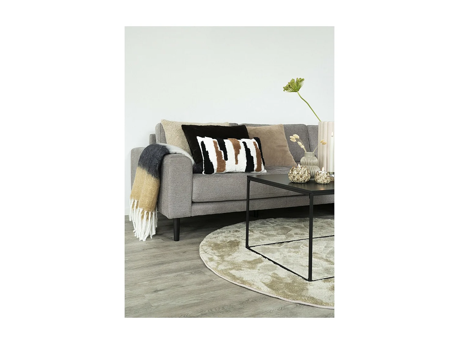 Plaid Sintra, Marron, 170x130x0,5 cm, Seven Design