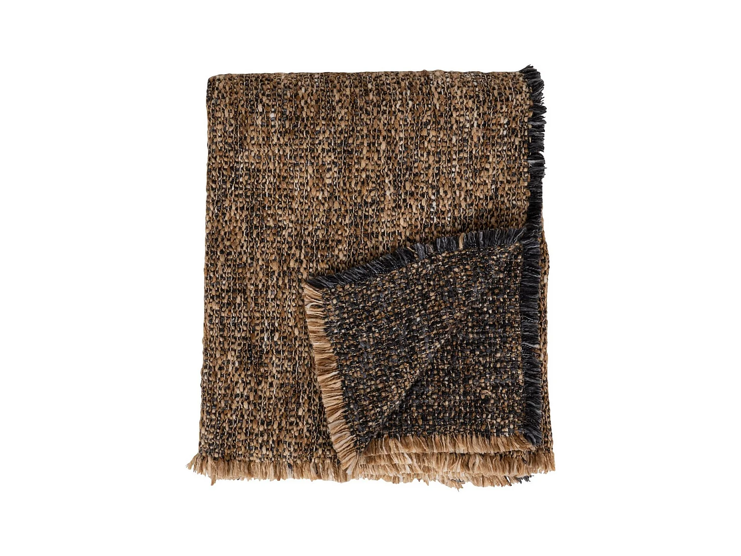 Plaid Ely, Marron, 170x130x0,5 cm, Epikasa