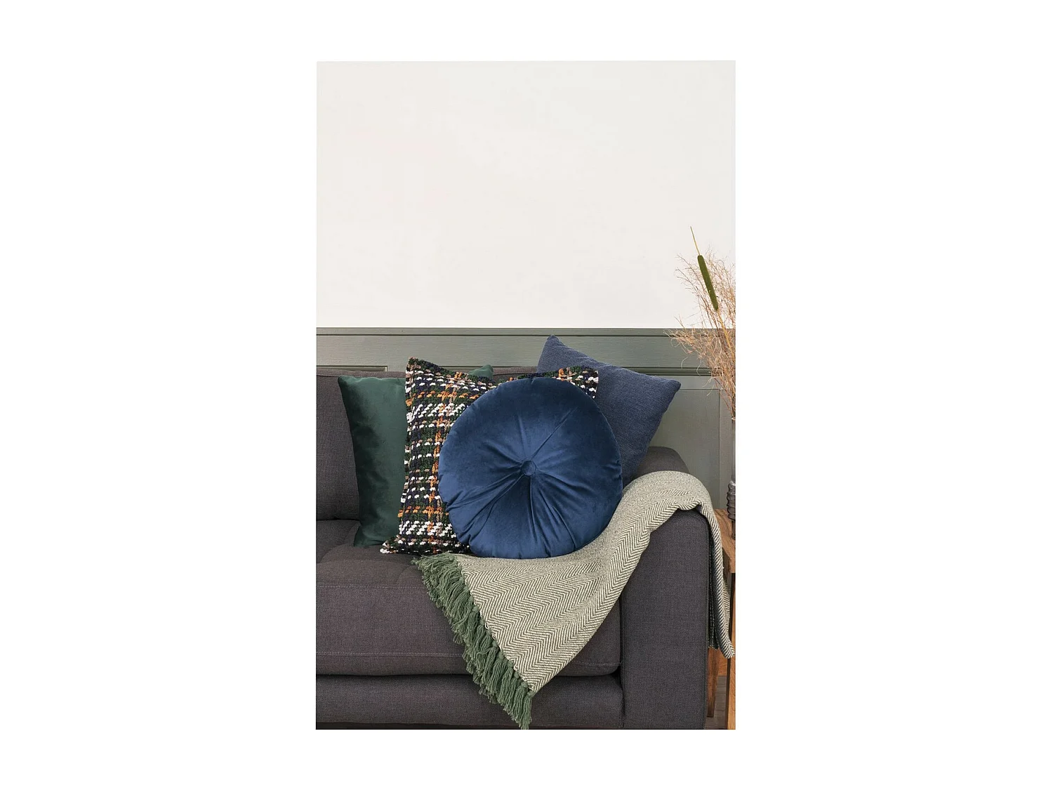 Plaid Cort, Vert, 160x130x1 cm, Seven Design