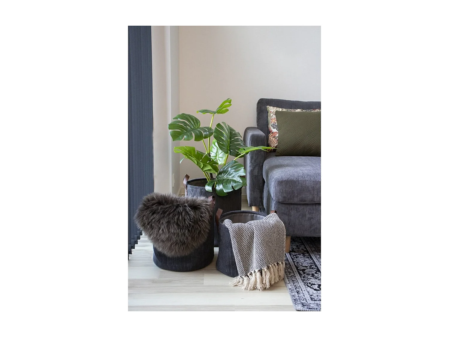 Deken Cort, Grijs, 160x130x1 cm, EPIKASA