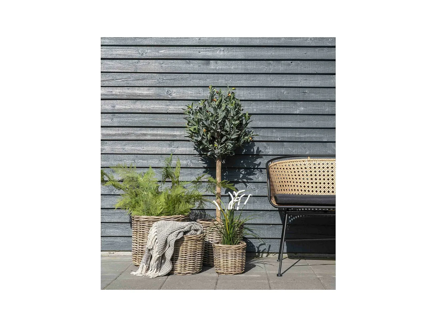 Plaid Cort, Gris, 160x130x1 cm, EPIKASA