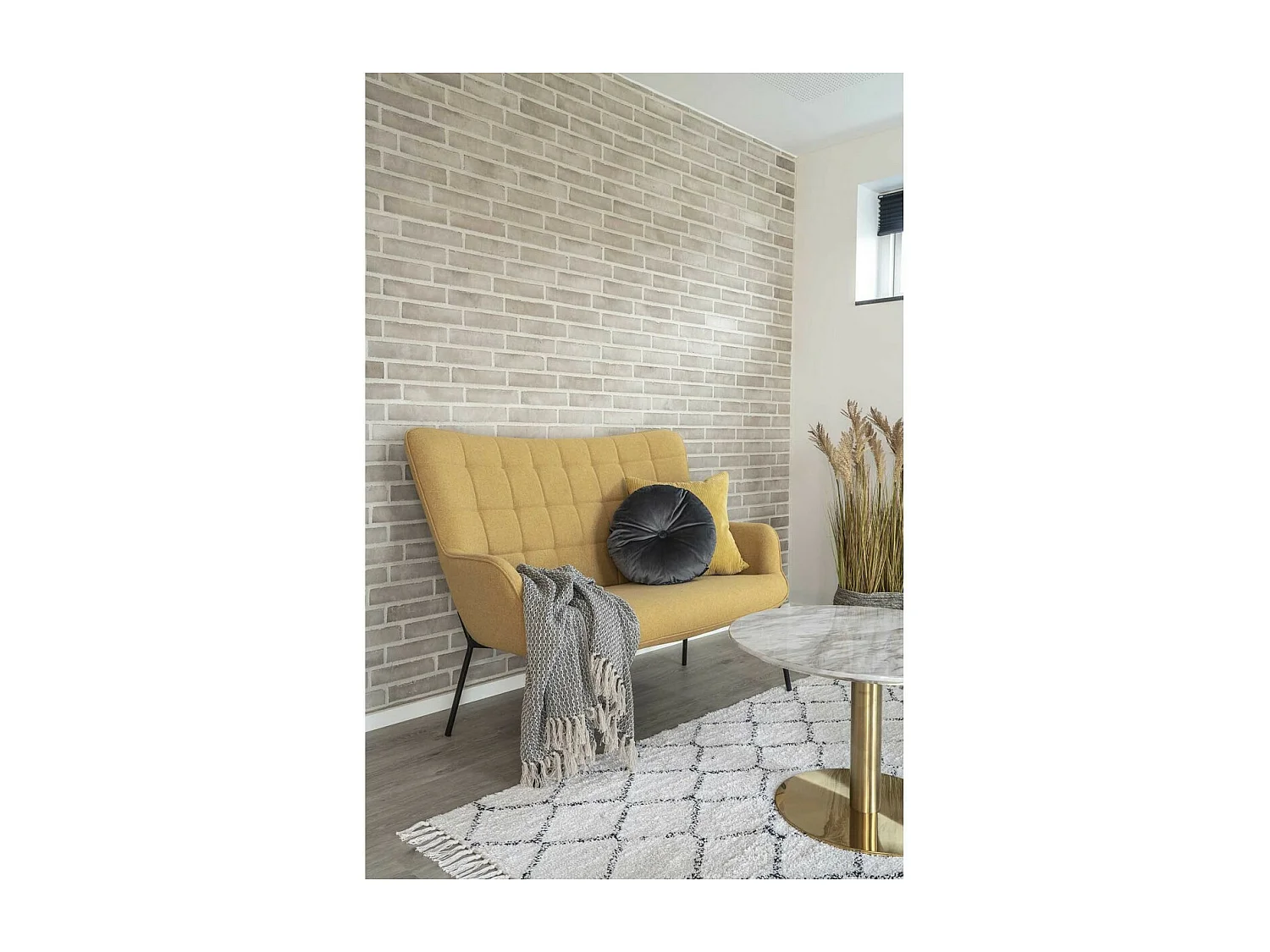 Plaid Cort, Gris, 160x130x1 cm, Seven Design