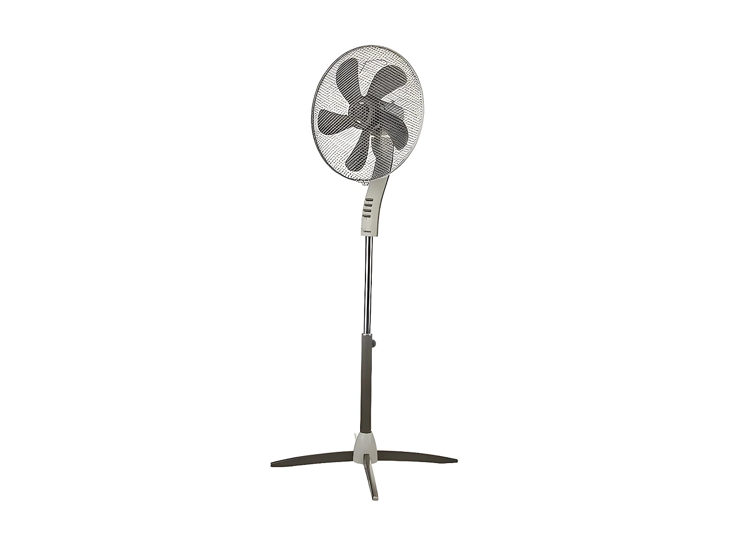 Ventilateur à Piédestal Maestrale, Gris, 46,5x138x46,5 cm, Bimar