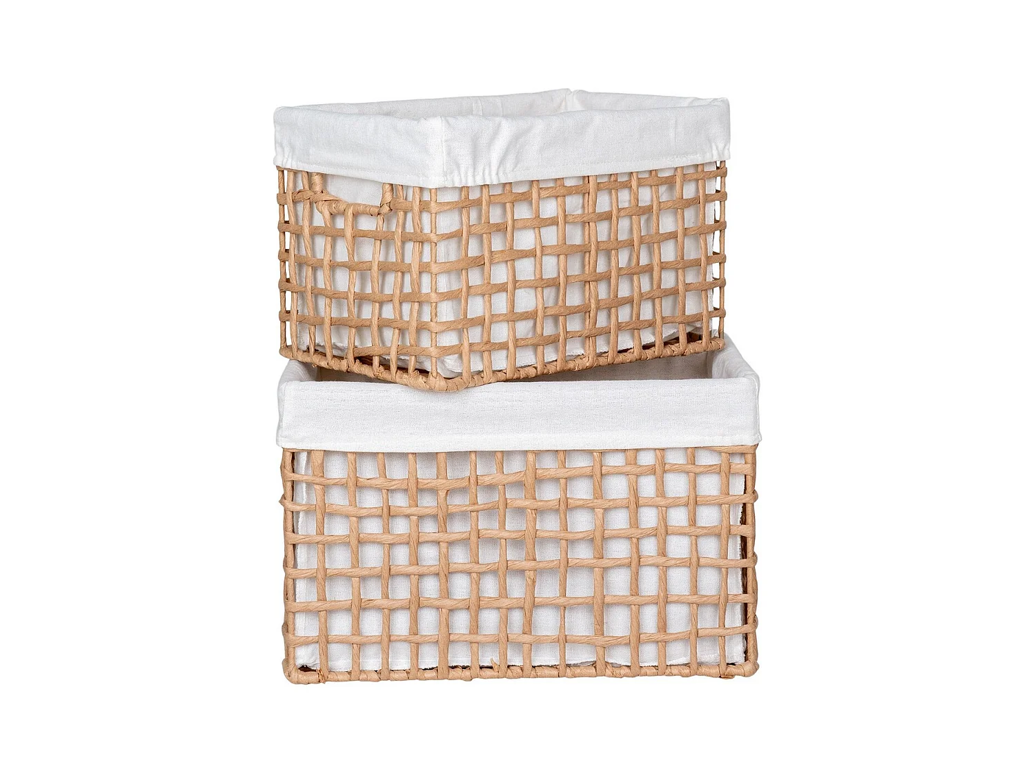 Zestaw 2 koszy do przechowywania Bustelo, Brązowy, 35x25x22 cm, EPIKASA