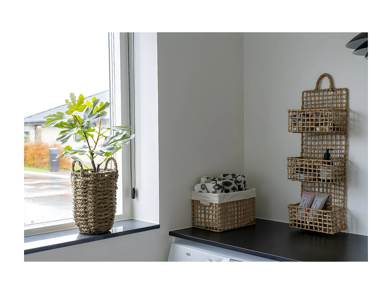 Lot de 2 Paniers Décoratifs de Rangement Bustelo, Marron, 35x25x22 cm, Seven Design