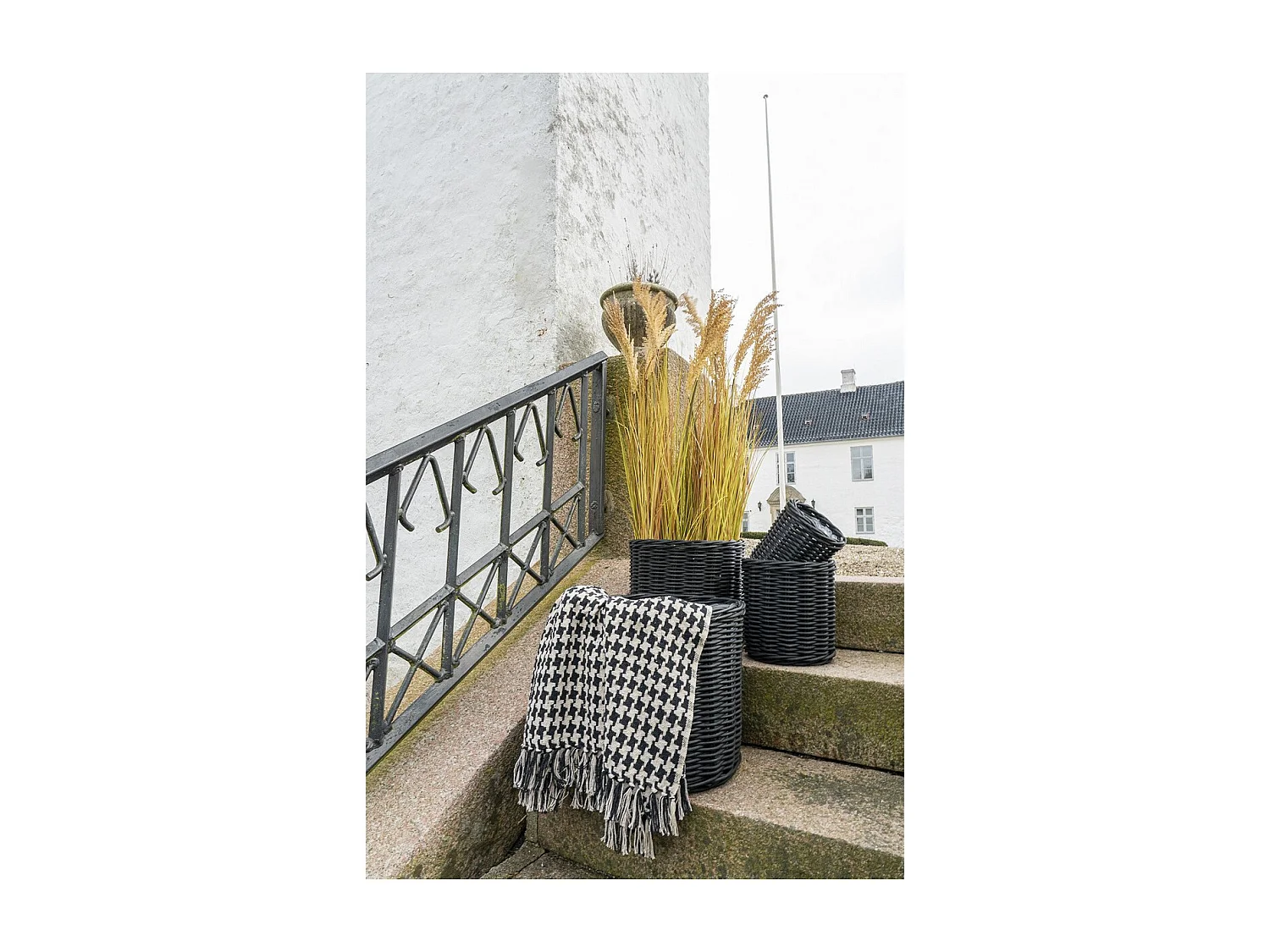 Set van 4 Opbergmanden  Bogor, Zwart, 40x40x35 cm, EPIKASA