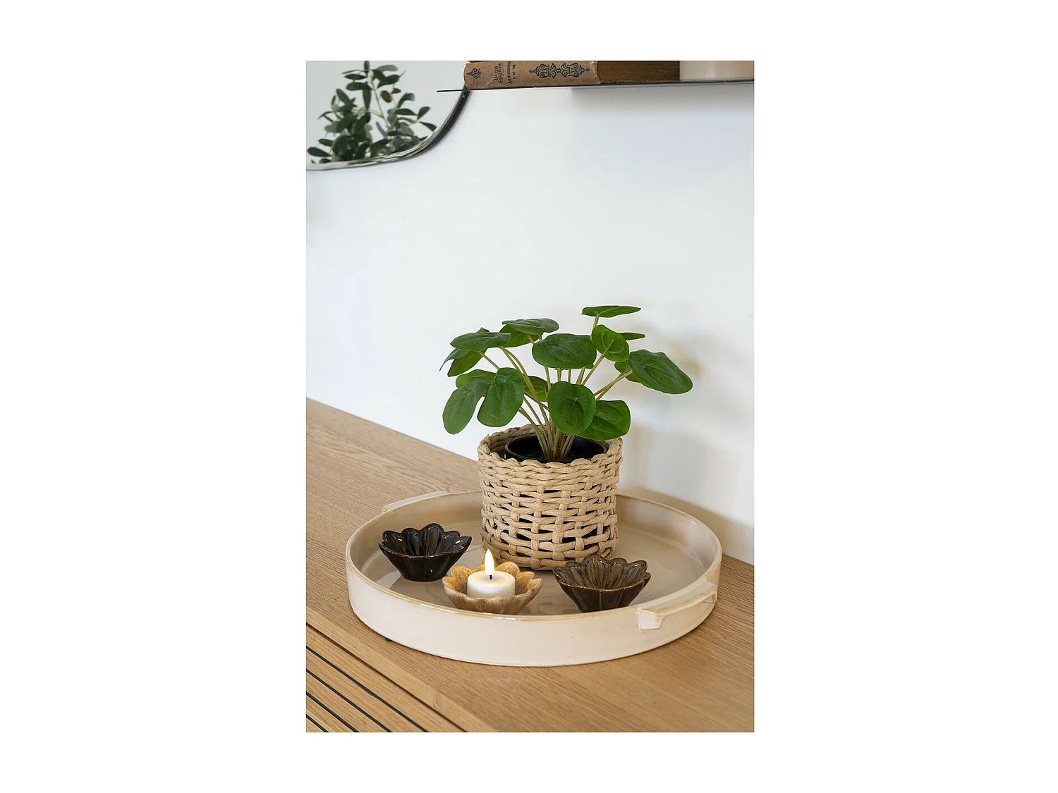 Lot de 2 Paniers Décoratifs de Rangement Penela, Marron, 17x17x14 cm, Seven Design