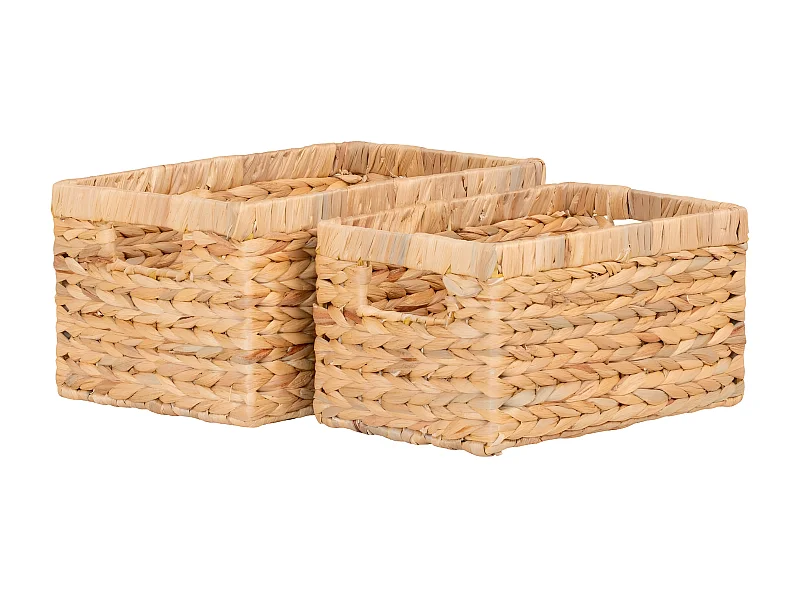 Zestaw 2 koszy do przechowywania Krok, Brązowy, 35x24x18 cm, EPIKASA