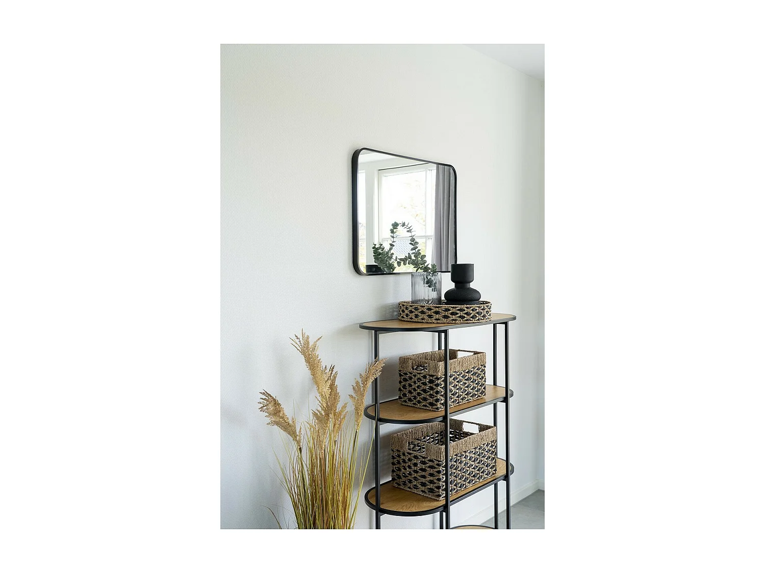 Lot de 2 Paniers Décoratifs de Rangement Salar, Marron, 40x25x21 cm, EPIKASA