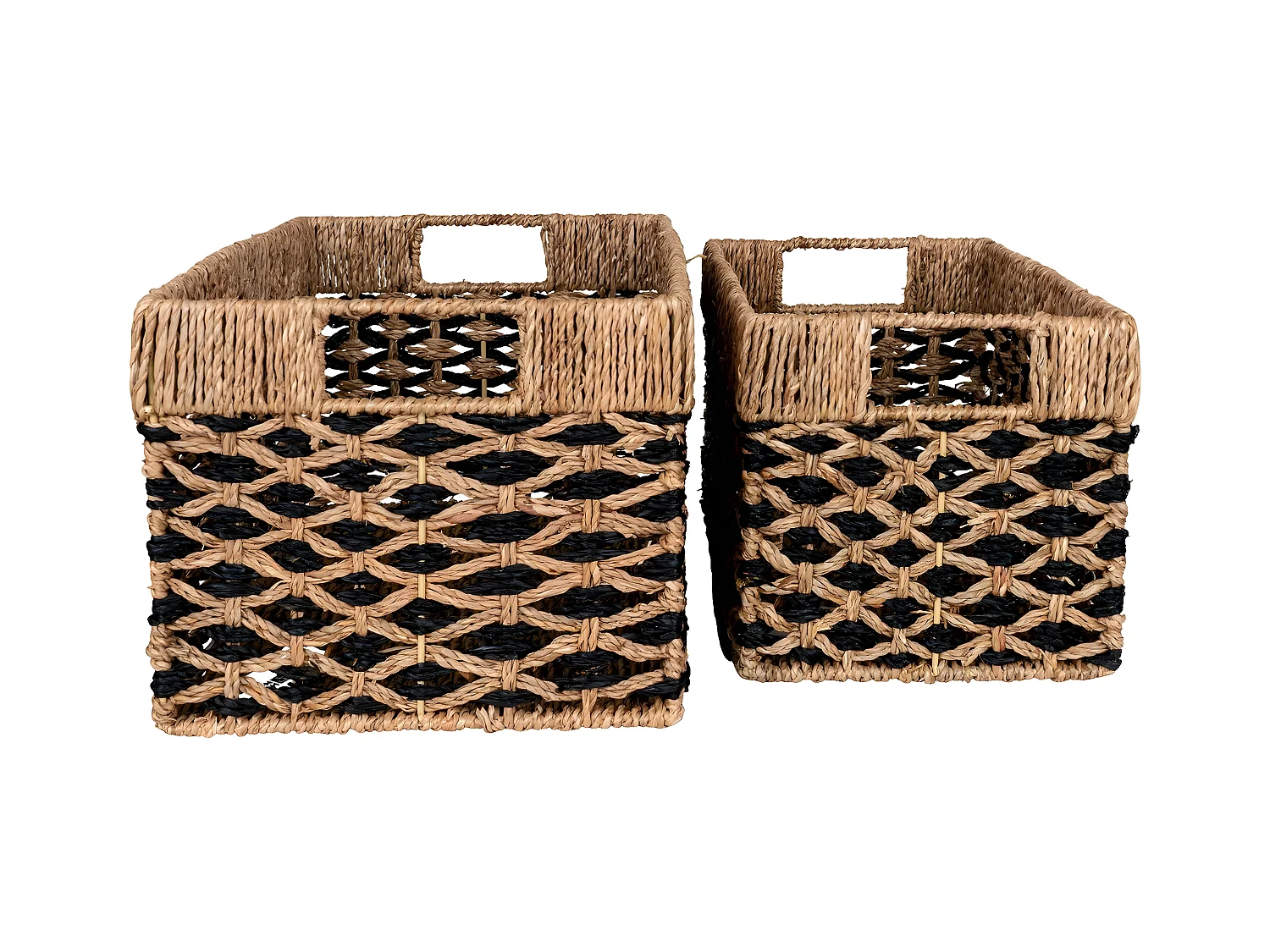 Zestaw 2 koszy do przechowywania Salar, Brązowy, 40x25x21 cm, EPIKASA