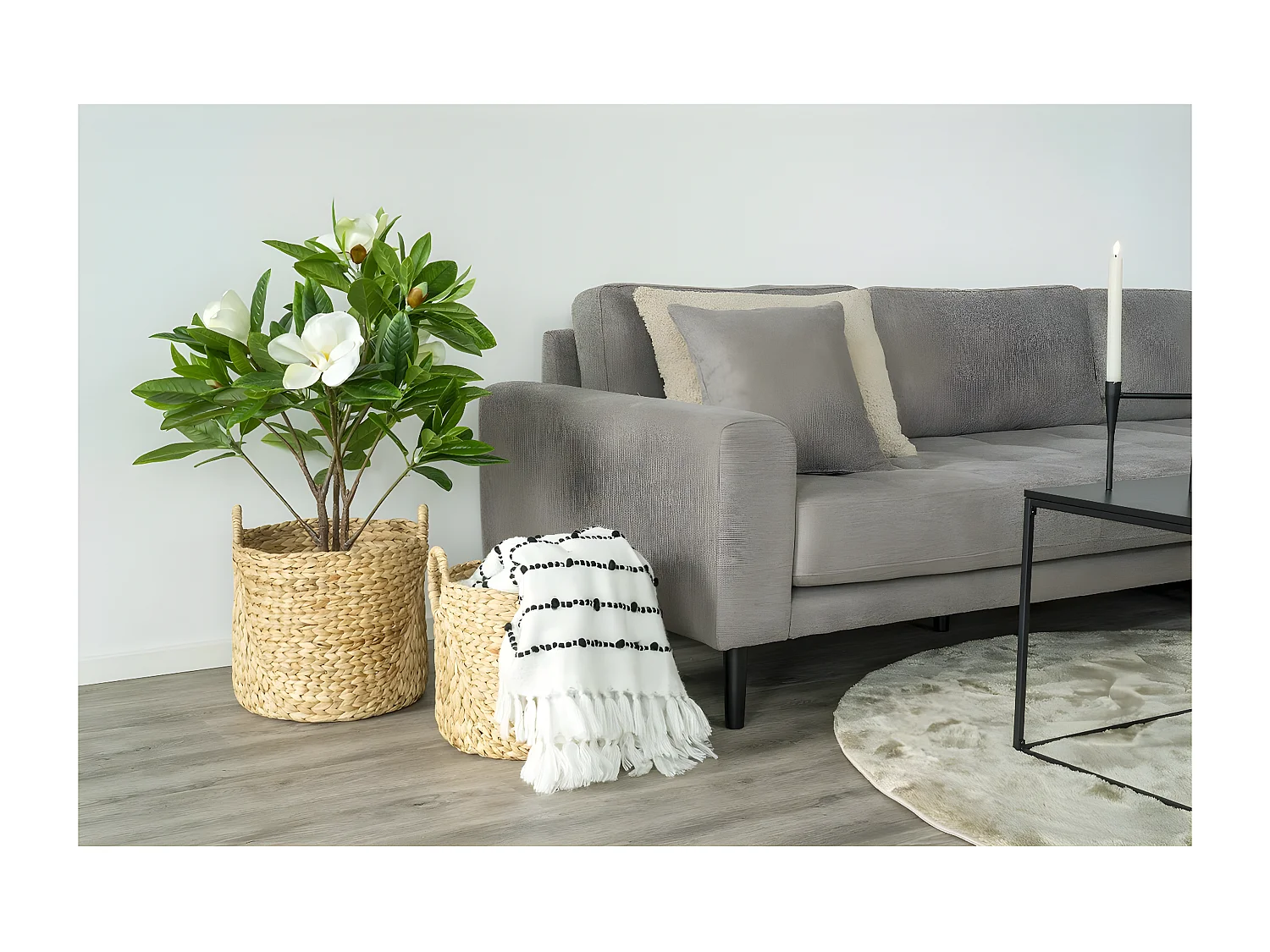 Zestaw 2 koszy do przechowywania Krok, Brązowy, 35x35x37 cm, EPIKASA