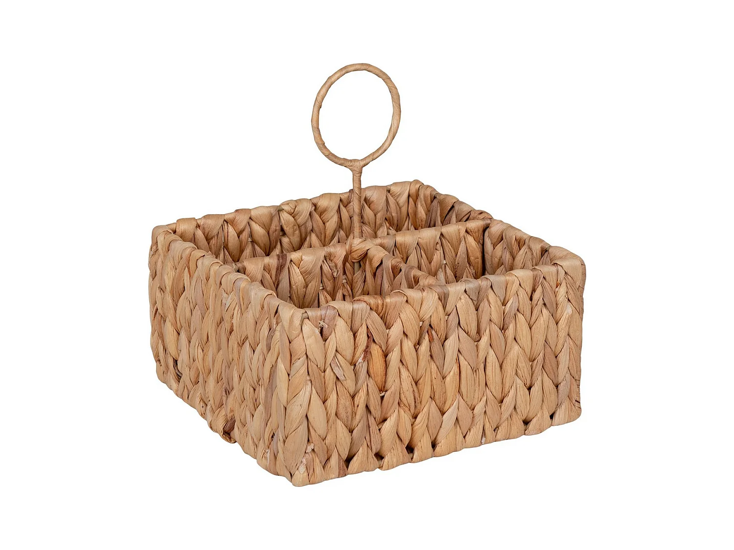 Panier Décoratif de Rangement Pleiku, Marron, 20x20x11 cm, EPIKASA