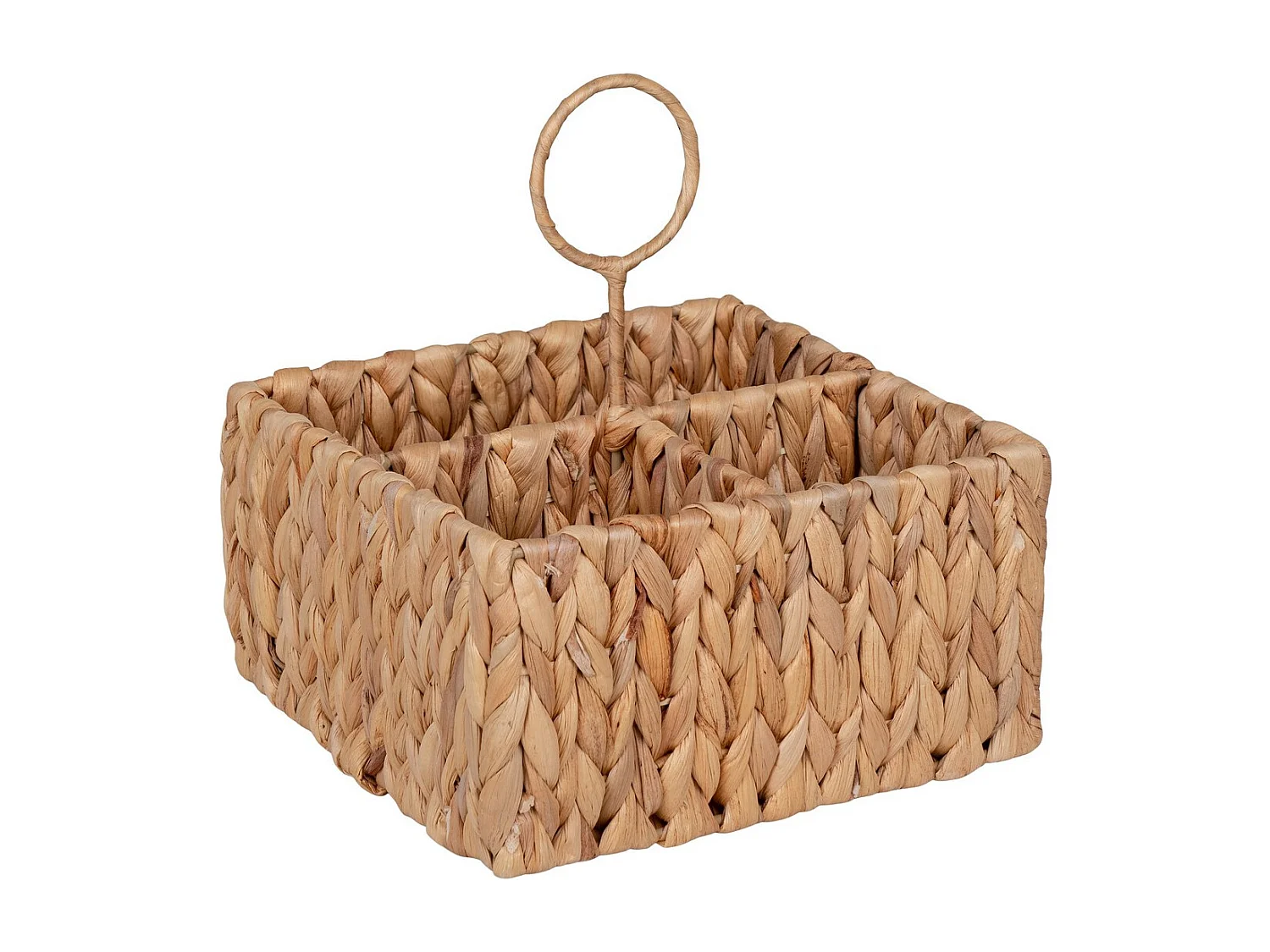 Panier Décoratif de Rangement Pleiku, Marron, 20x20x11 cm, Seven Design