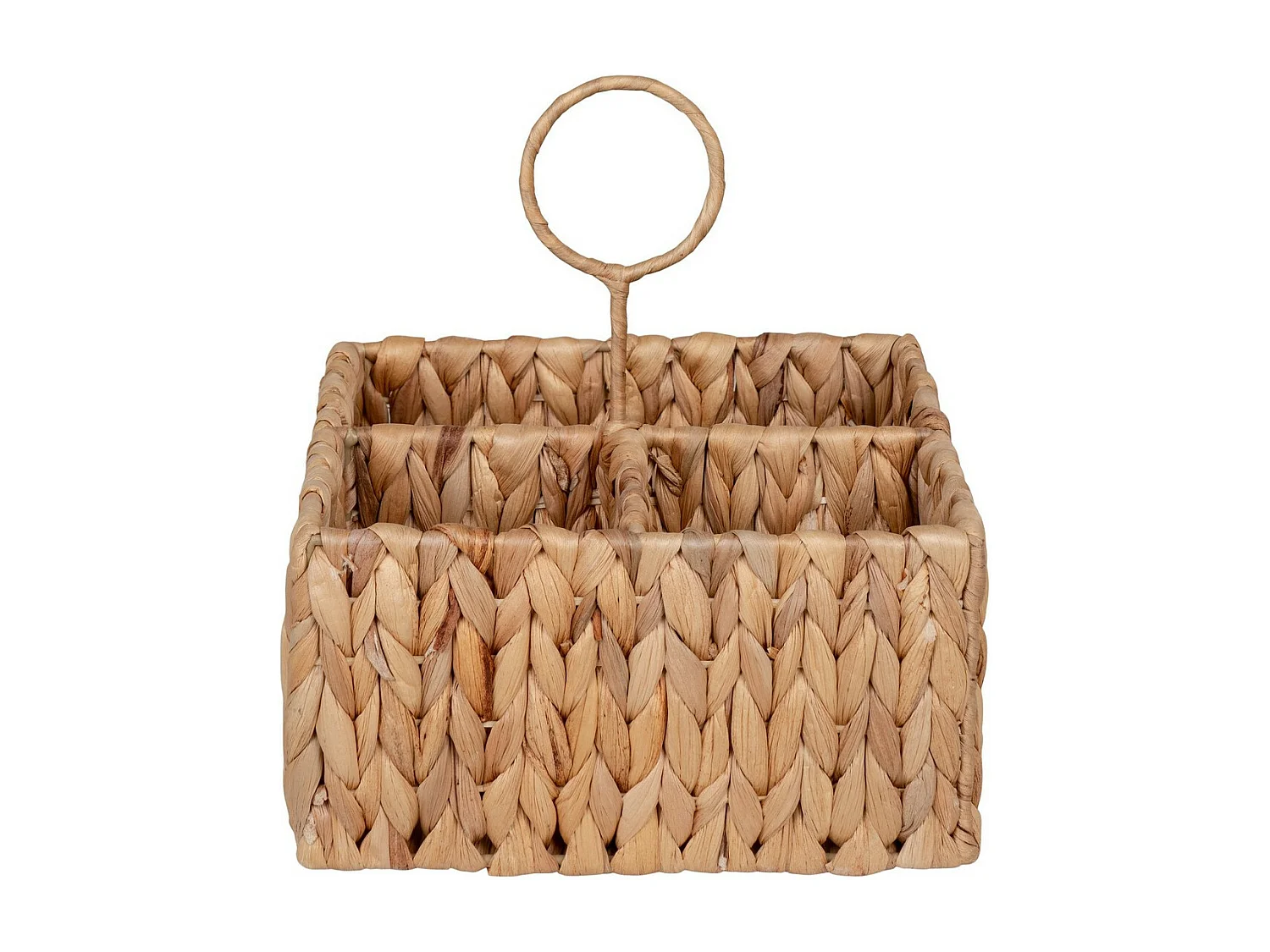 Panier Décoratif de Rangement Pleiku, Marron, 20x20x11 cm, Seven Design