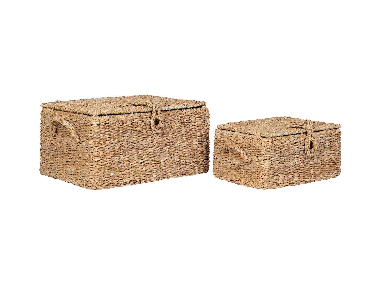 Set van 4 Opbergmanden Bogor, Bruin, 28x40x20 cm, EPIKASA