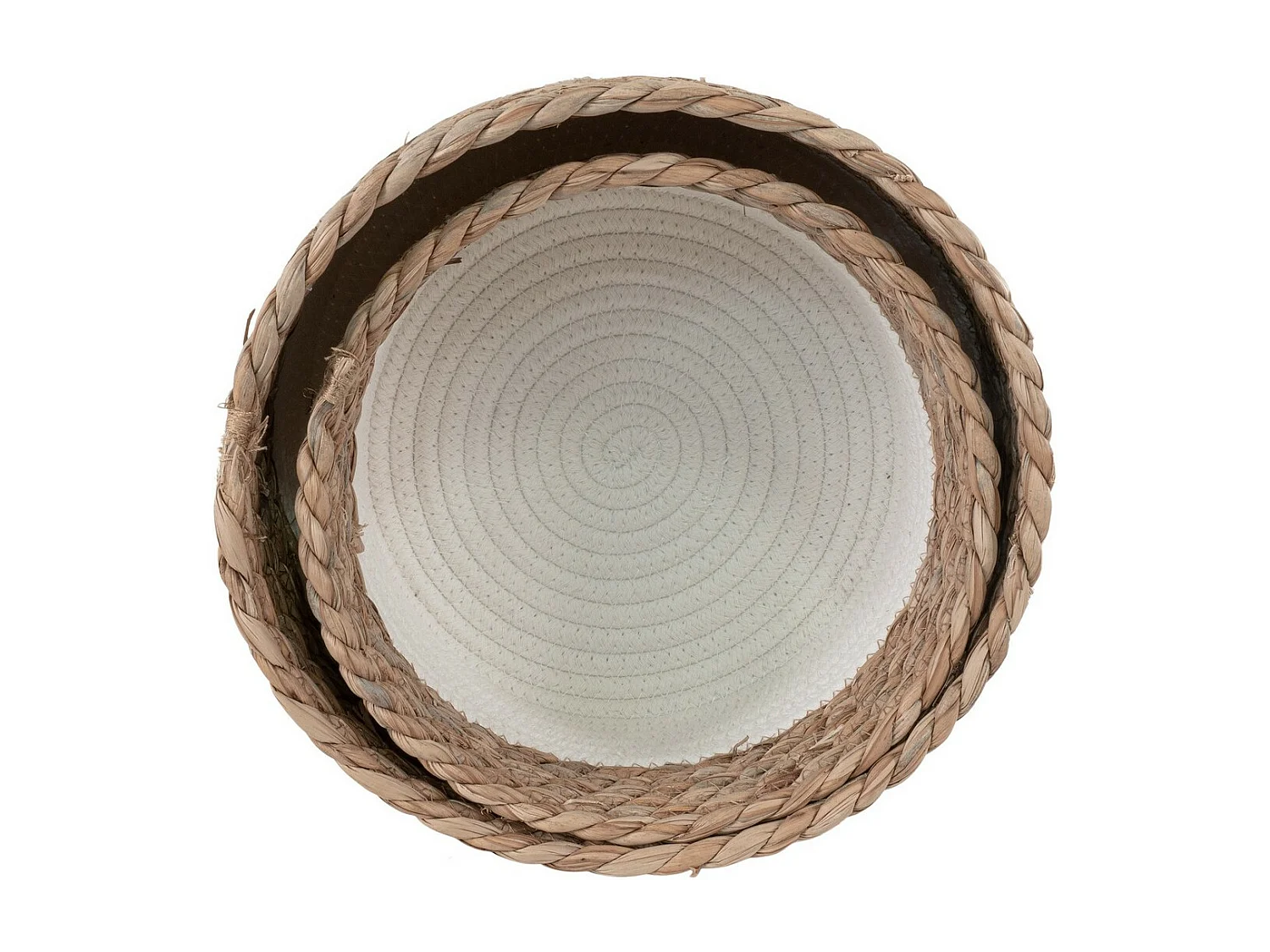 Zestaw 2 koszy do przechowywania Tanta, Biały, 25x25x15 cm, Seven Design