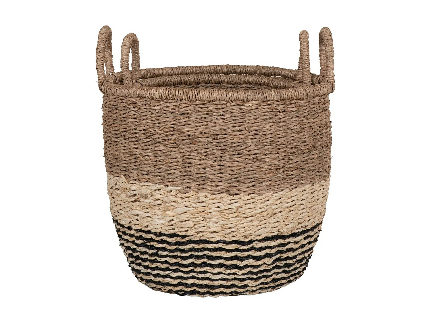 Set 2 Cesti Portaoggetti Lima, Marrone, 33x33x31 cm, EPIKASA