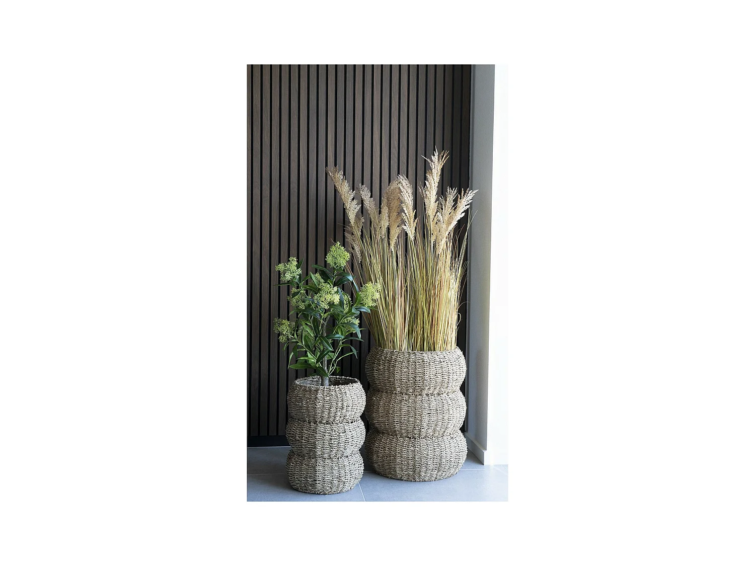 Zestaw 2 koszy do przechowywania Sarbas, Brązowy, 35x35x45 cm, EPIKASA