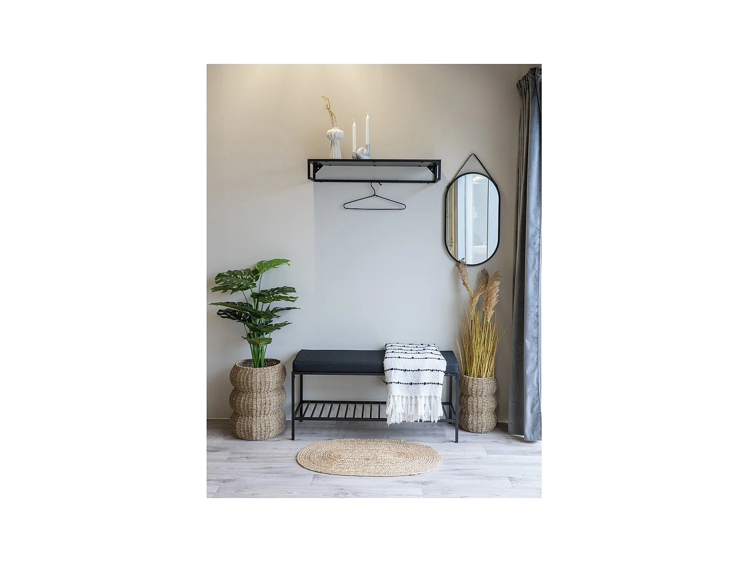 Zestaw 2 koszy do przechowywania Sarbas, Brązowy, 35x35x45 cm, EPIKASA