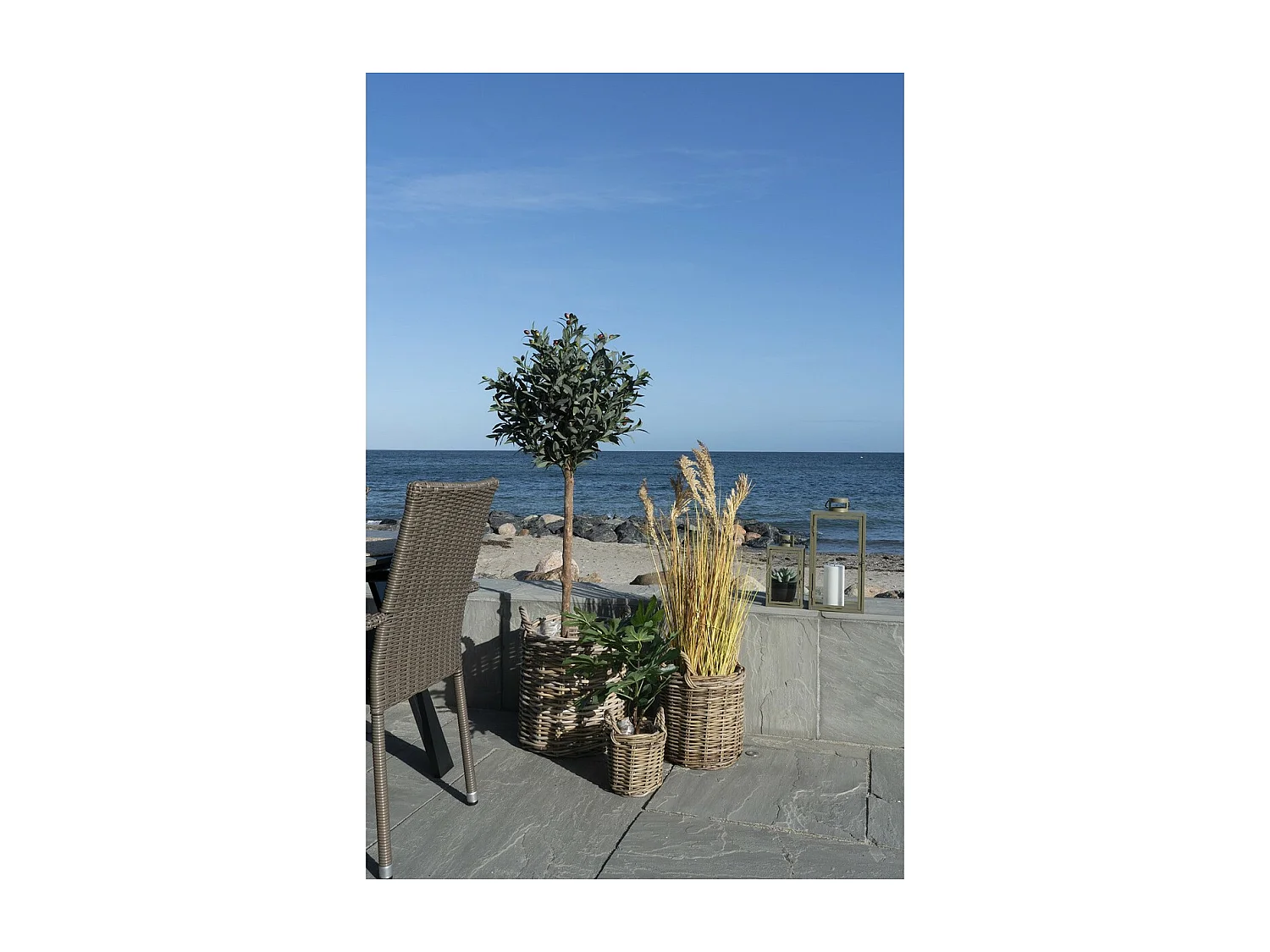 Juego de 3 Cestas de Almacenaje  Sema, Marrón, 41x41x49 cm, EPIKASA