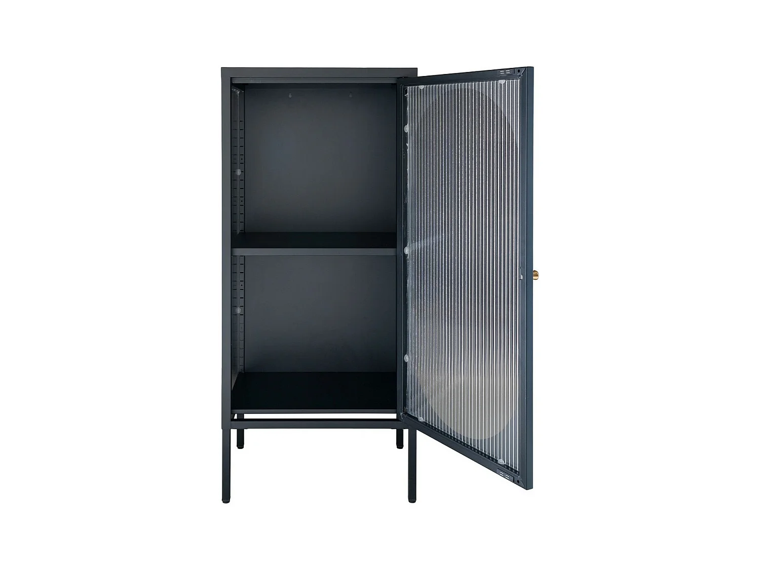 Vitrine de Salon Adelaide, Noir, 35x50x110 cm, EPIKASA