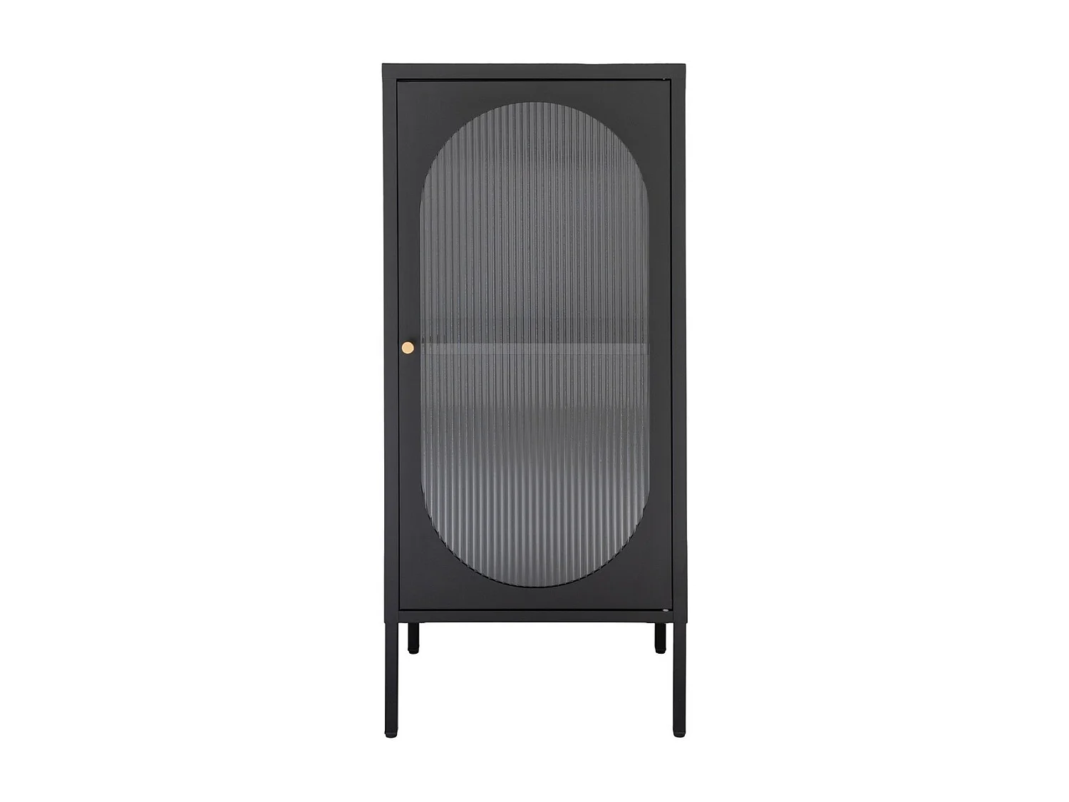 Vitrine Adelaide, Zwart, 35x50x110 cm, EPIKASA