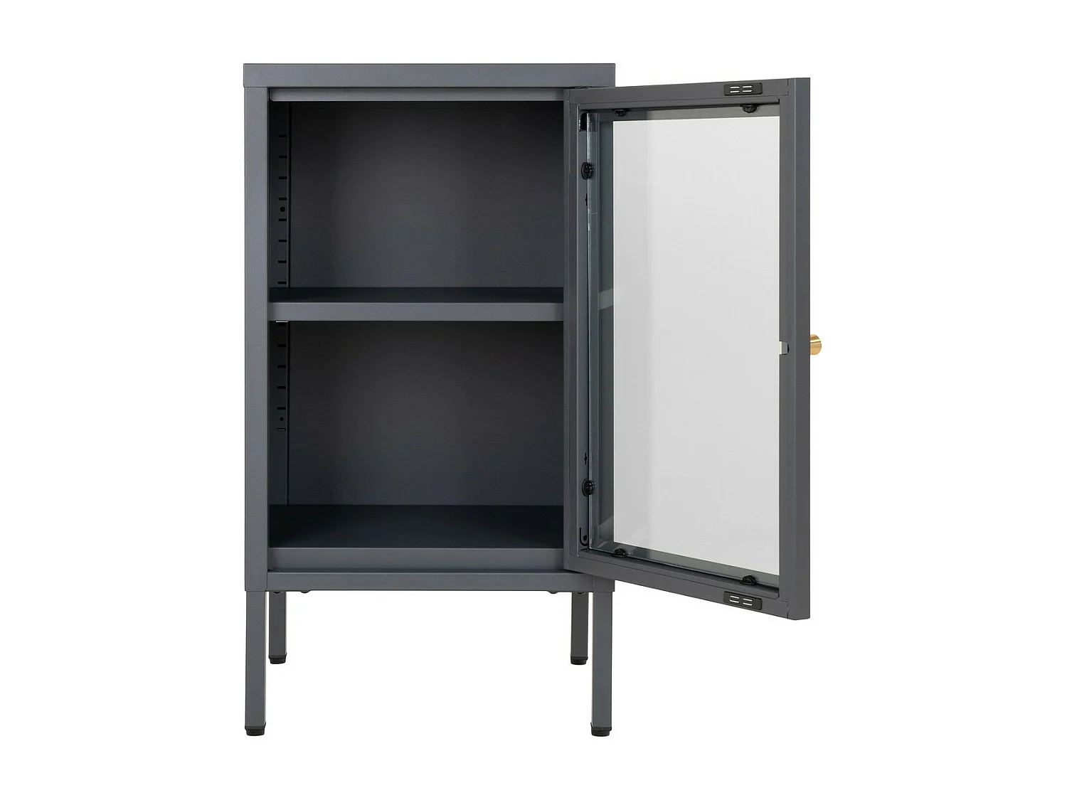 Vitrine de Salon Dalby, Gris, 35x38x70 cm, EPIKASA