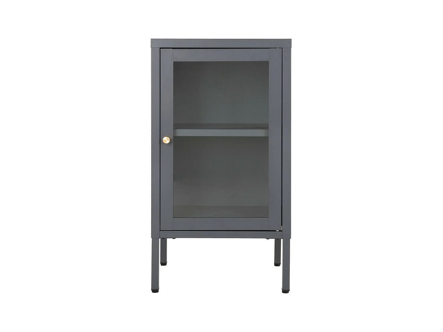 Vitrine Dalby, Grijs, 35x38x70 cm, EPIKASA