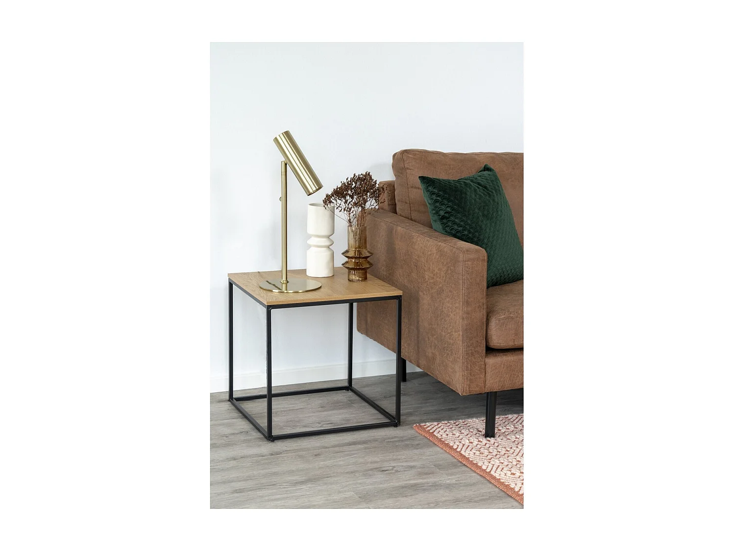 Table d'Appoint Vita, Marron, 45x45x45 cm, Seven Design