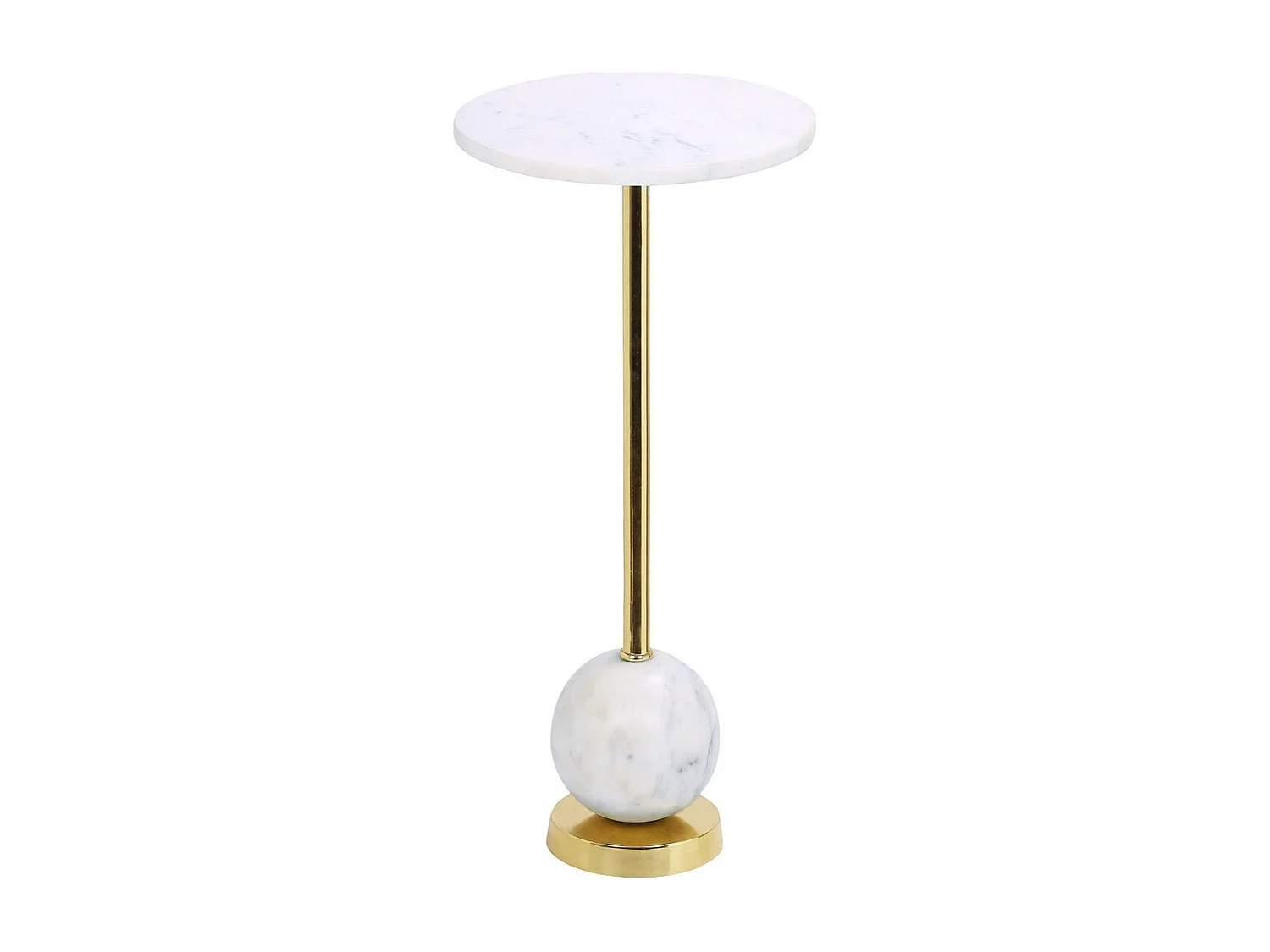Table d'Appoint Salo, Laiton, 25x25x54 cm, Seven Design
