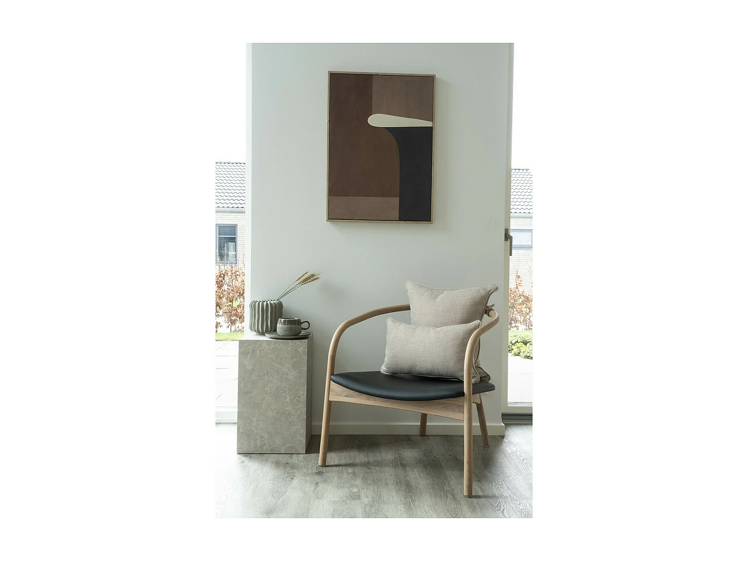 Koffietafel Prague, Grijs, 30x30x50 cm, Seven Design