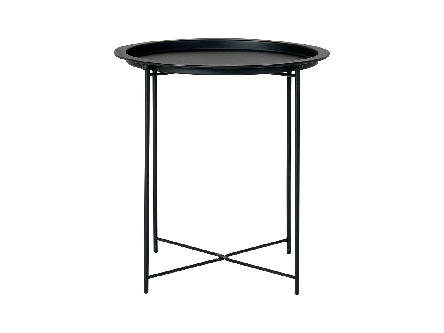 Table d'Appoint Bastia, Noir, 47x47x50 cm, Epikasa