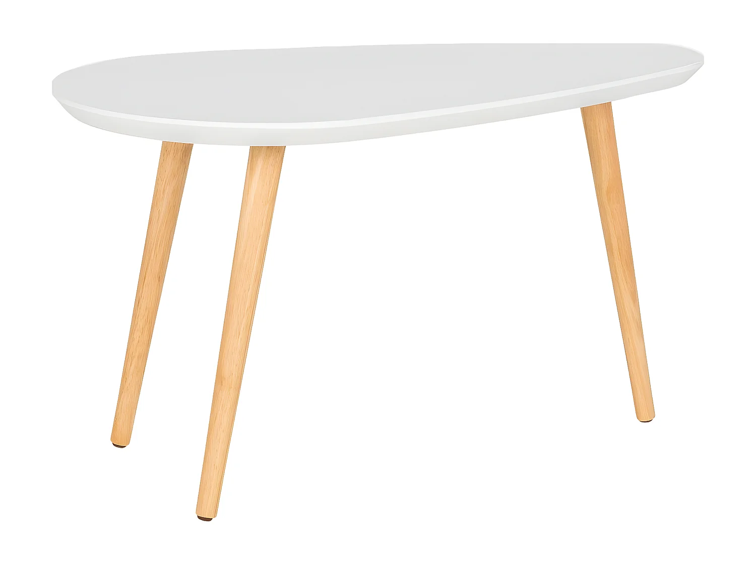 Table Basse Vado, Blanc, 70x40x40 cm, EPIKASA