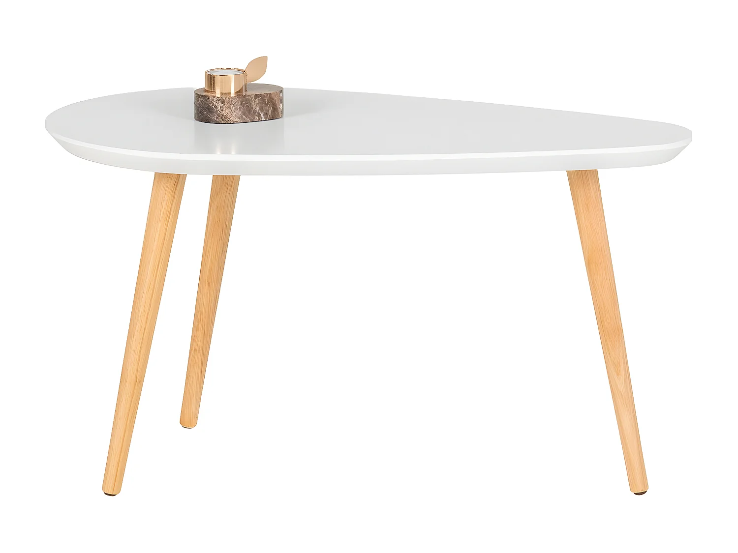 Table Basse Vado, Blanc, 70x40x40 cm, EPIKASA