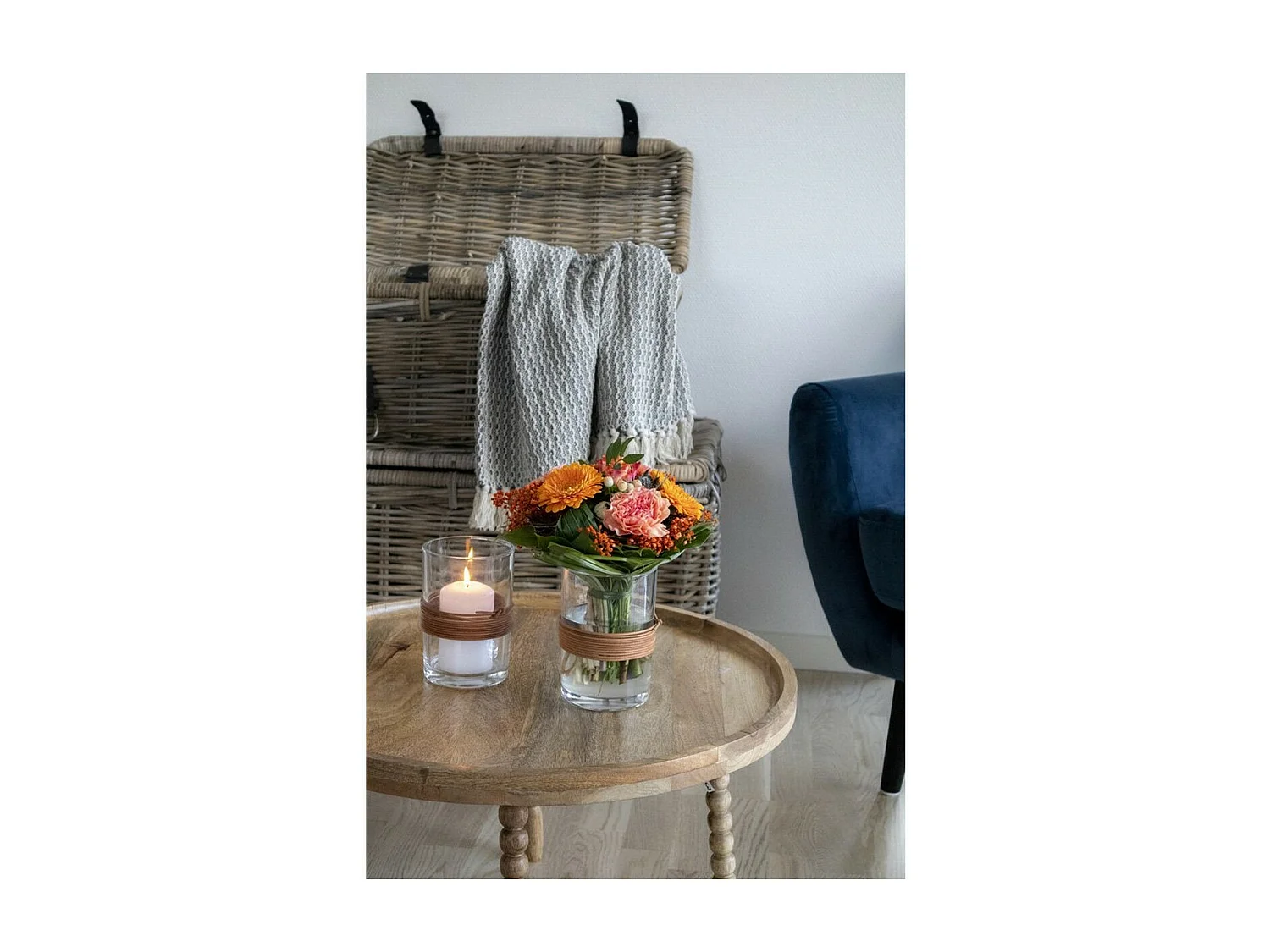 Koffietafel Jammu, Bruin, 60x60x35 cm, Seven Design