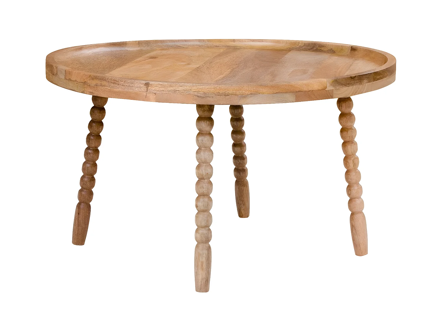 Table d'Appoint Jammu, Marron, 60x60x35 cm, Epikasa