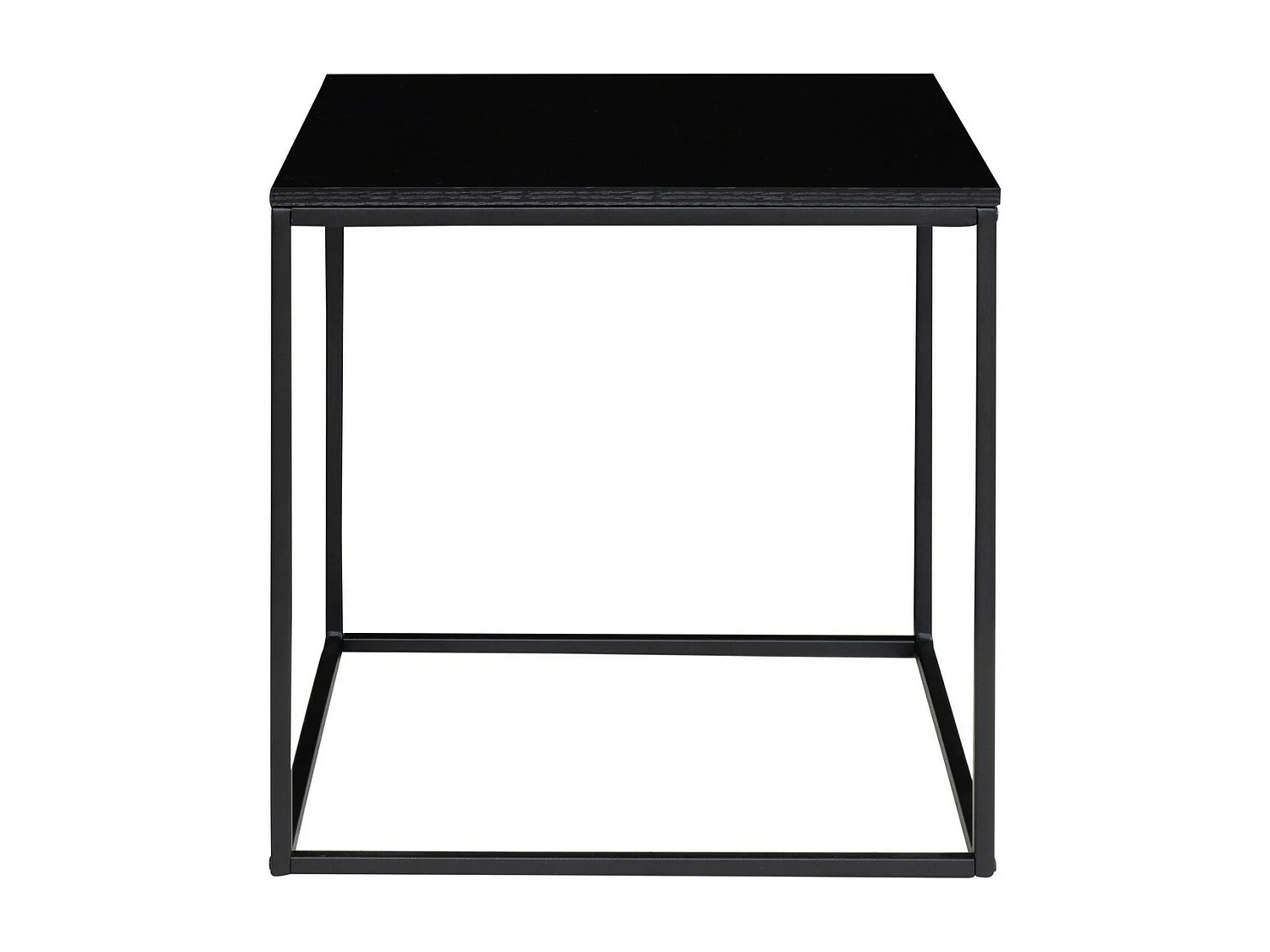 Table d'Appoint Vita, Noir, 45x45x45 cm, Epikasa