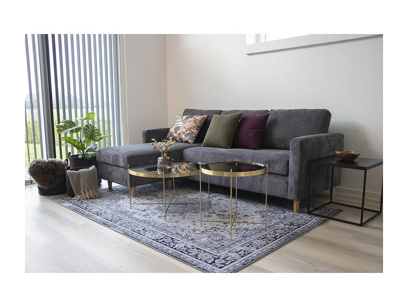 Table d'Appoint Vita, Noir, 45x45x45 cm, Seven Design