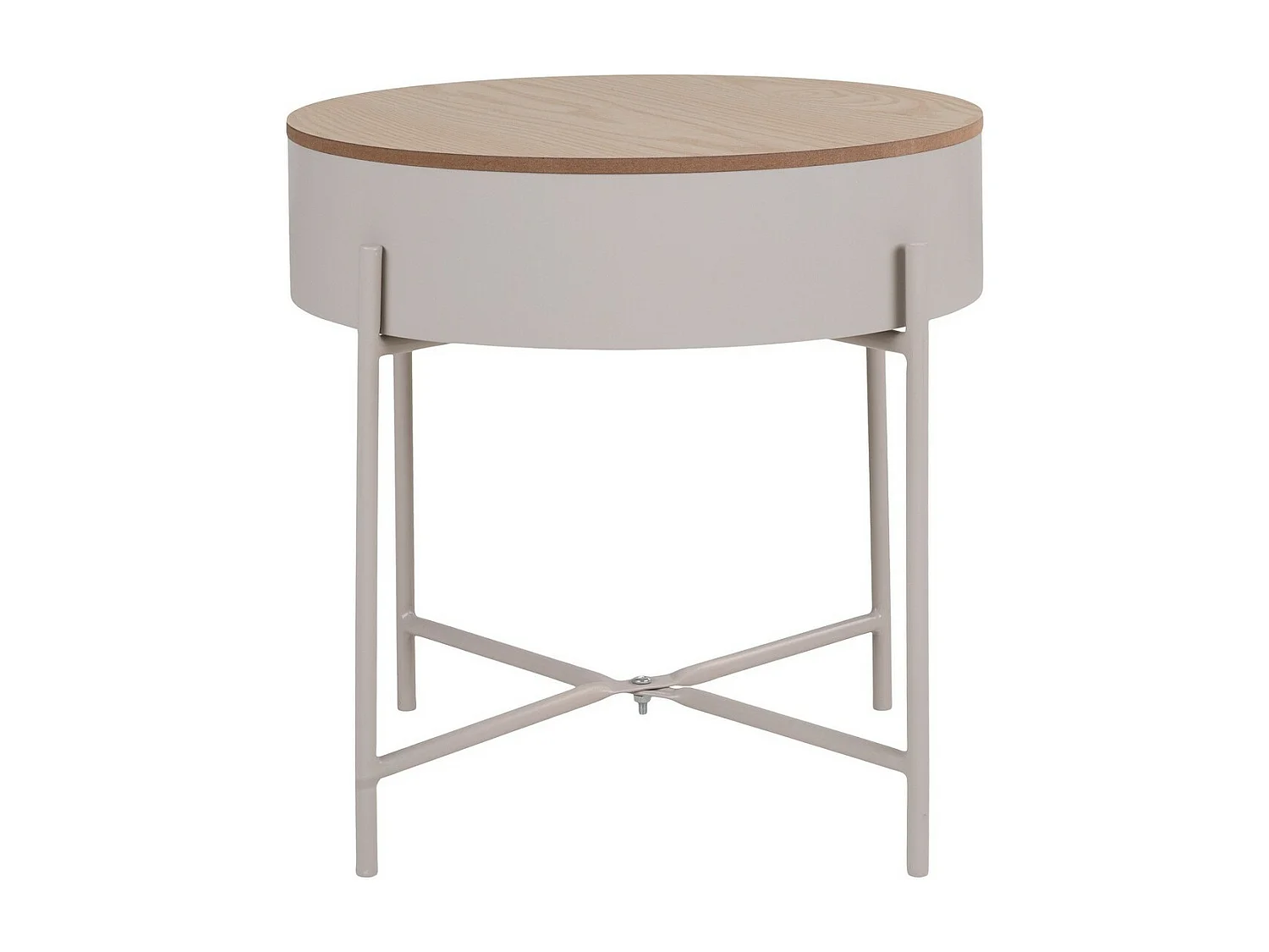 Table d'Appoint Sisco, Beige, 40x40x40 cm, Seven Design