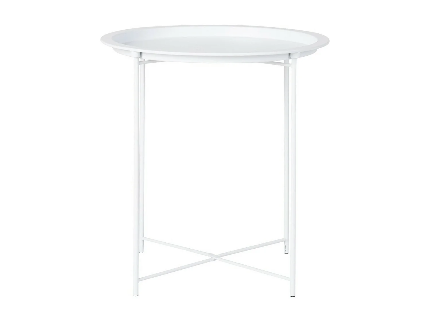 Koffietafel Bastia, Wit, 47x47x50 cm, Seven Design