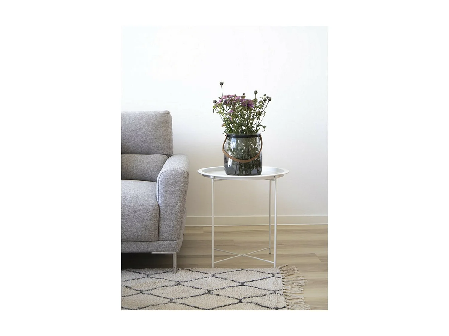 Koffietafel Bastia, Wit, 47x47x50 cm, Seven Design