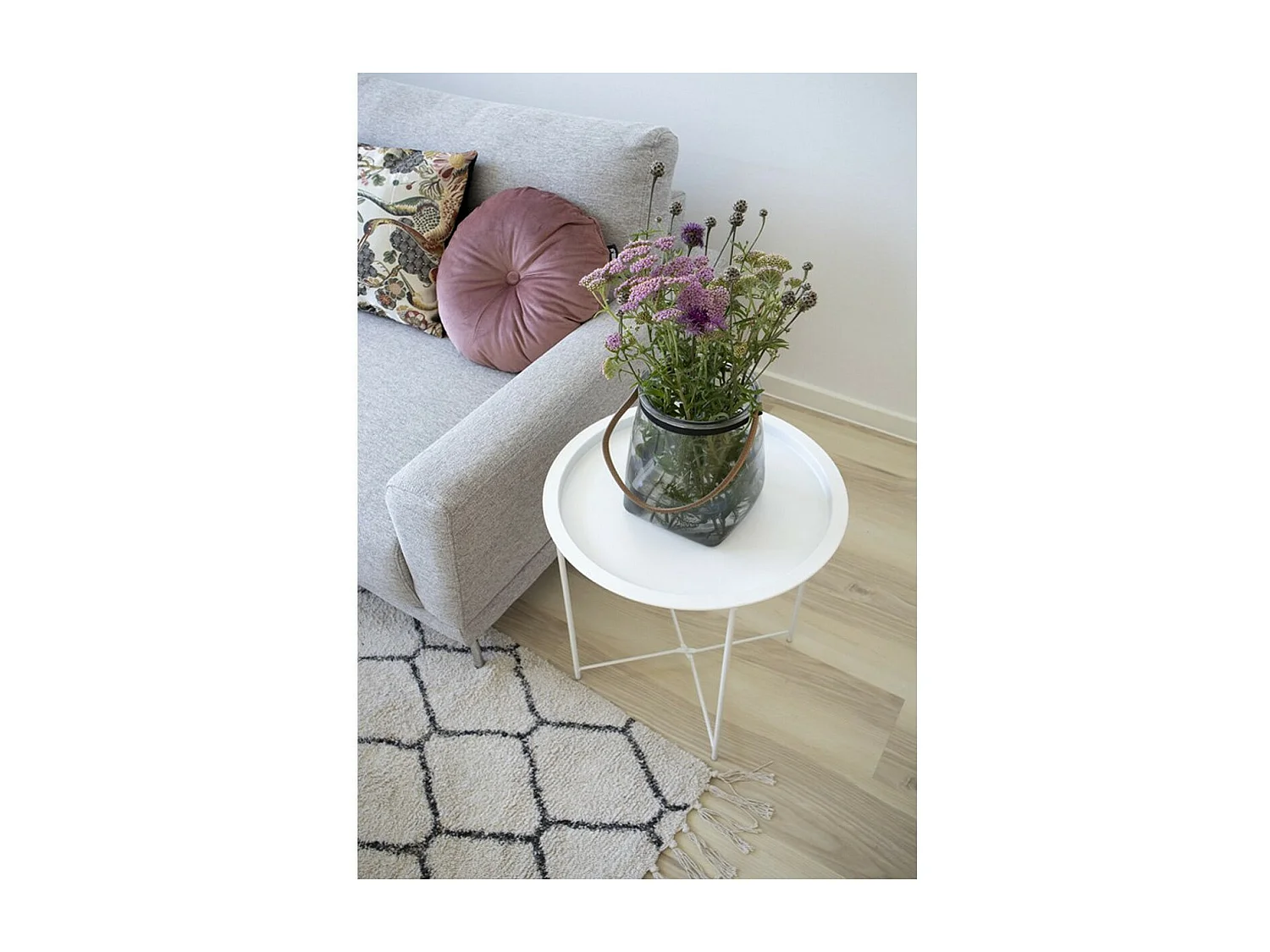 Koffietafel Bastia, Wit, 47x47x50 cm, Seven Design