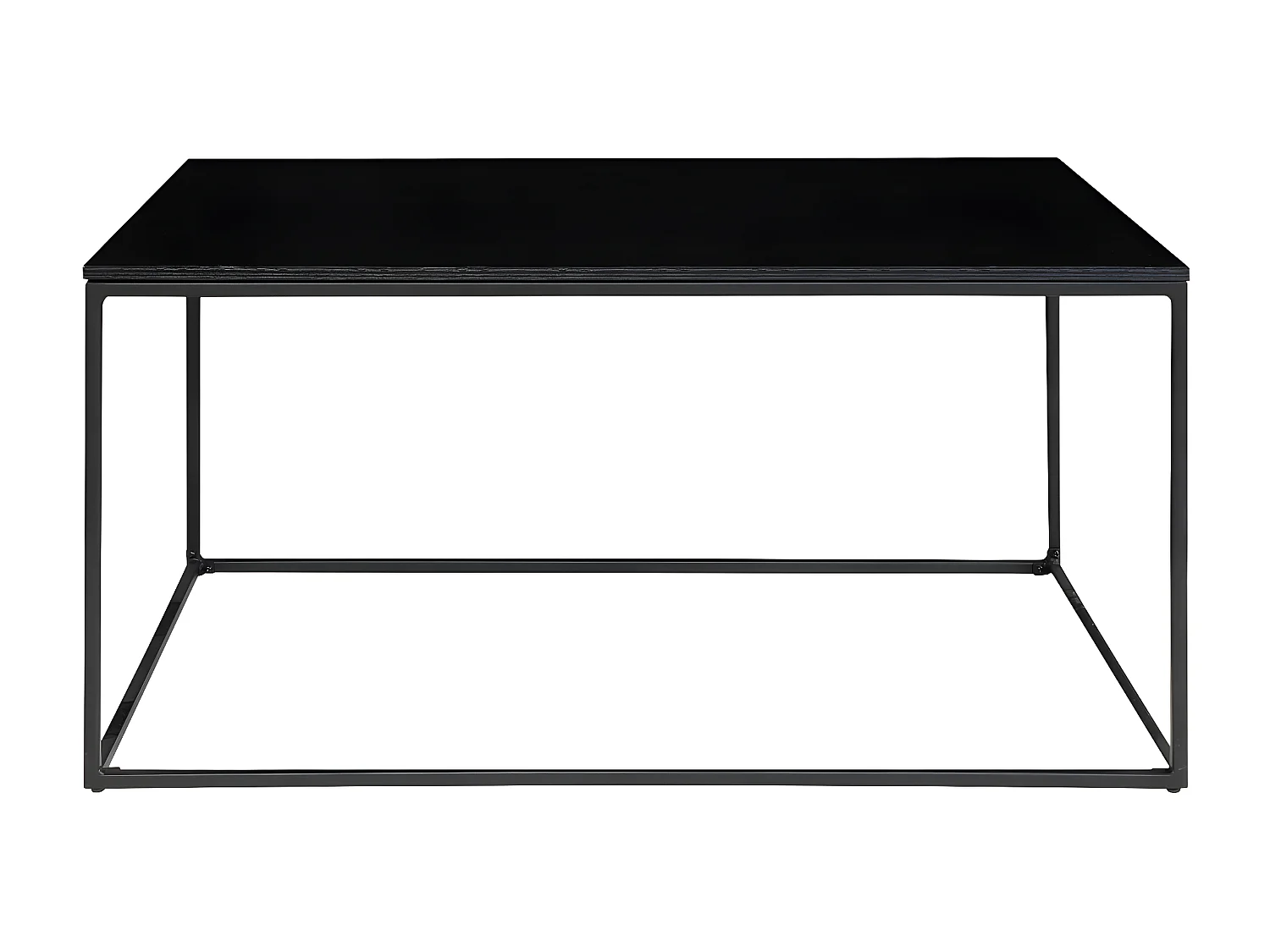 Koffietafel Vita, Zwart, 60x90x45 cm, Seven Design