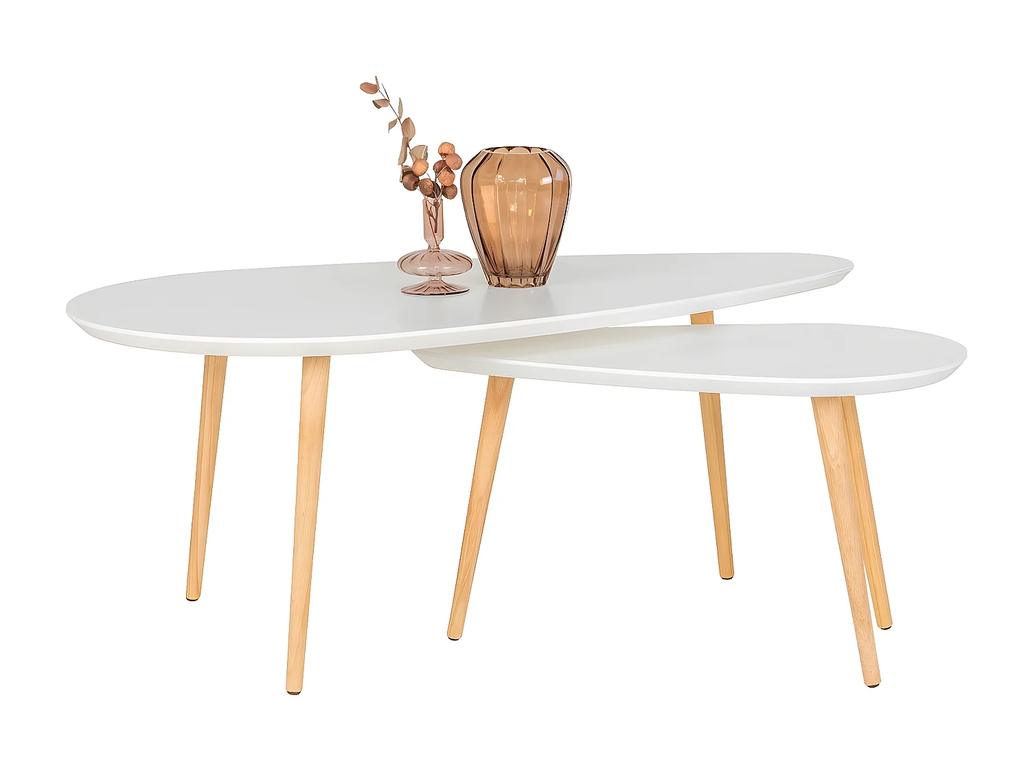 Table Basse Vado, Blanc, 110x60x45 cm, EPIKASA