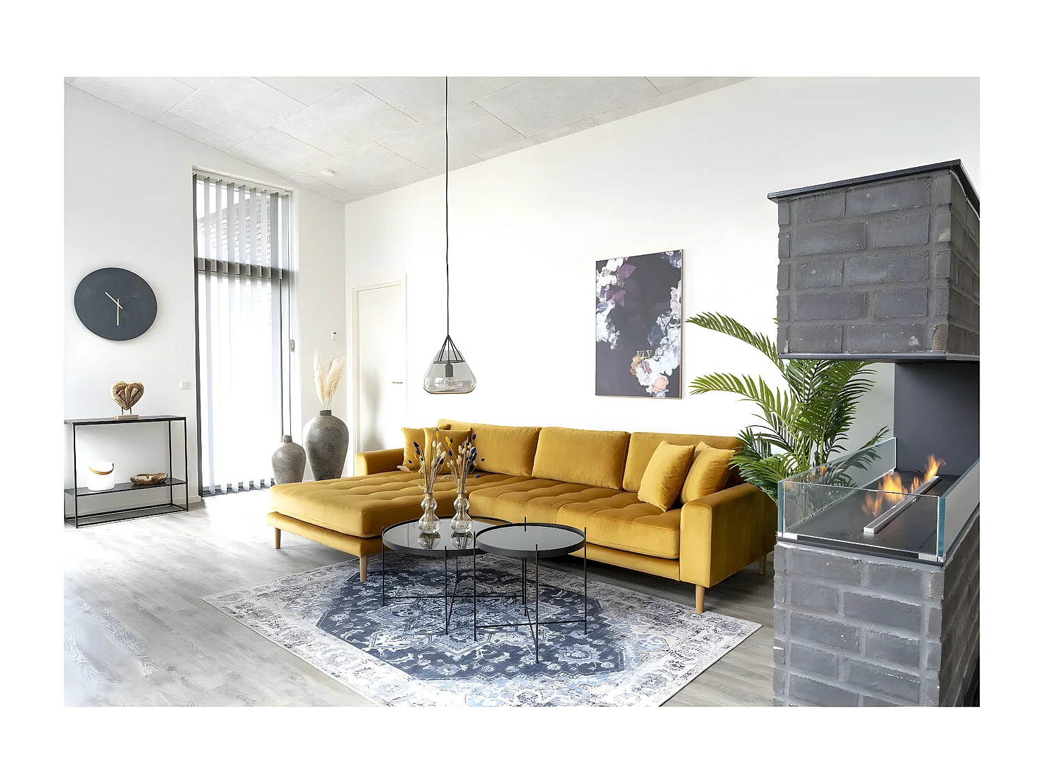 Table Basse Venezia, Noir, 70x70x40 cm, EPIKASA