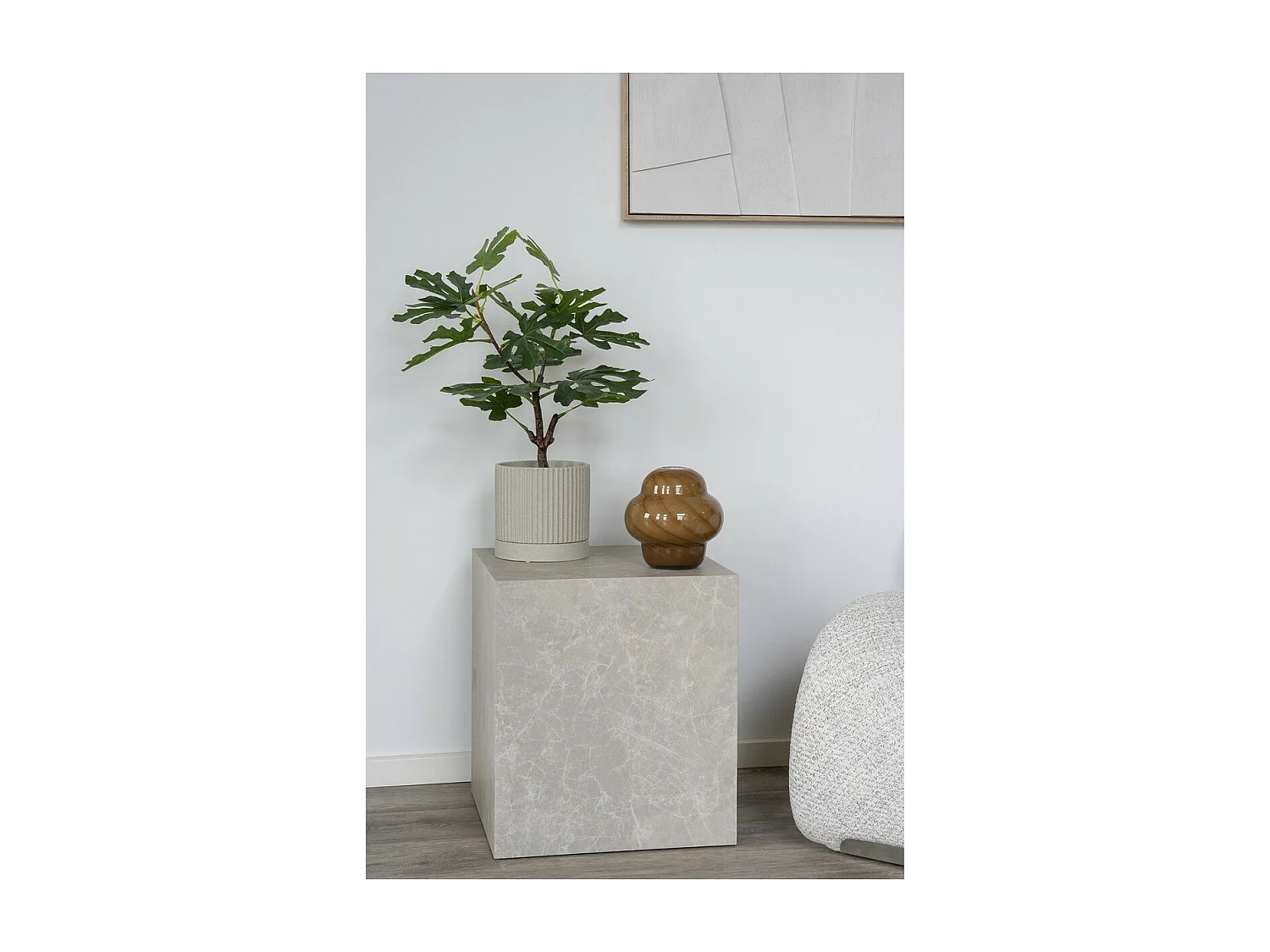 Koffietafel Prague, Grijs, 40x40x45 cm, Epikasa