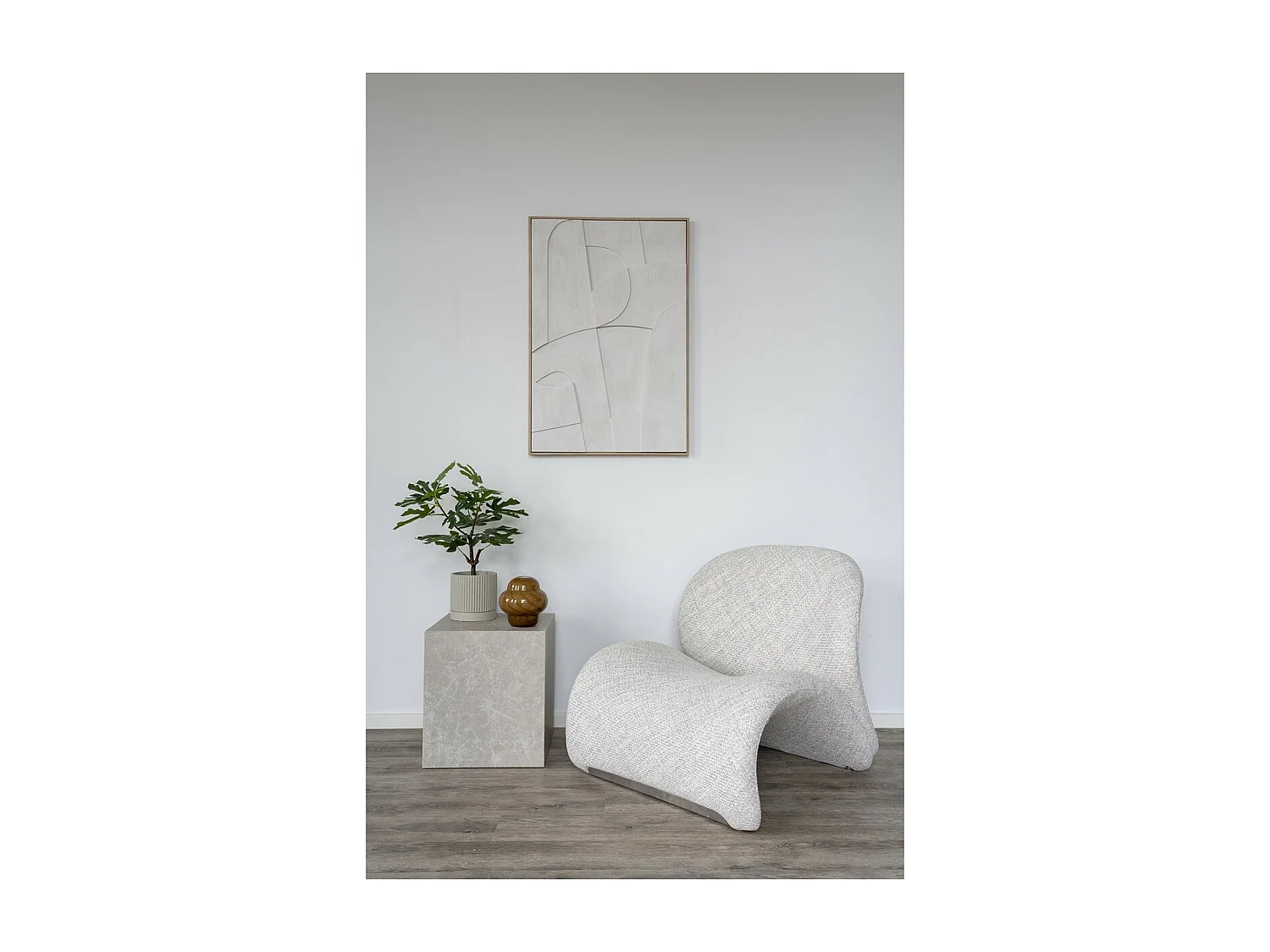 Stolik Kawowy Praga, Szary, 40x40x45 cm, EPIKASA