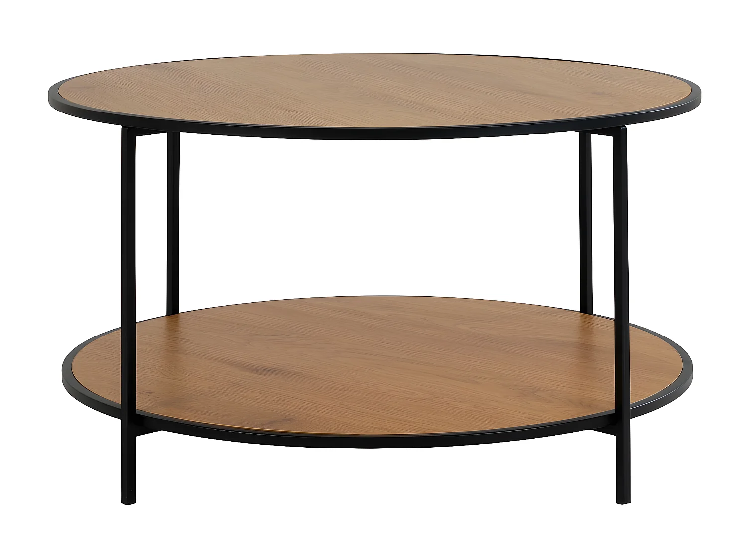 Koffietafel Vita, Bruin, 80x80x45 cm, Epikasa