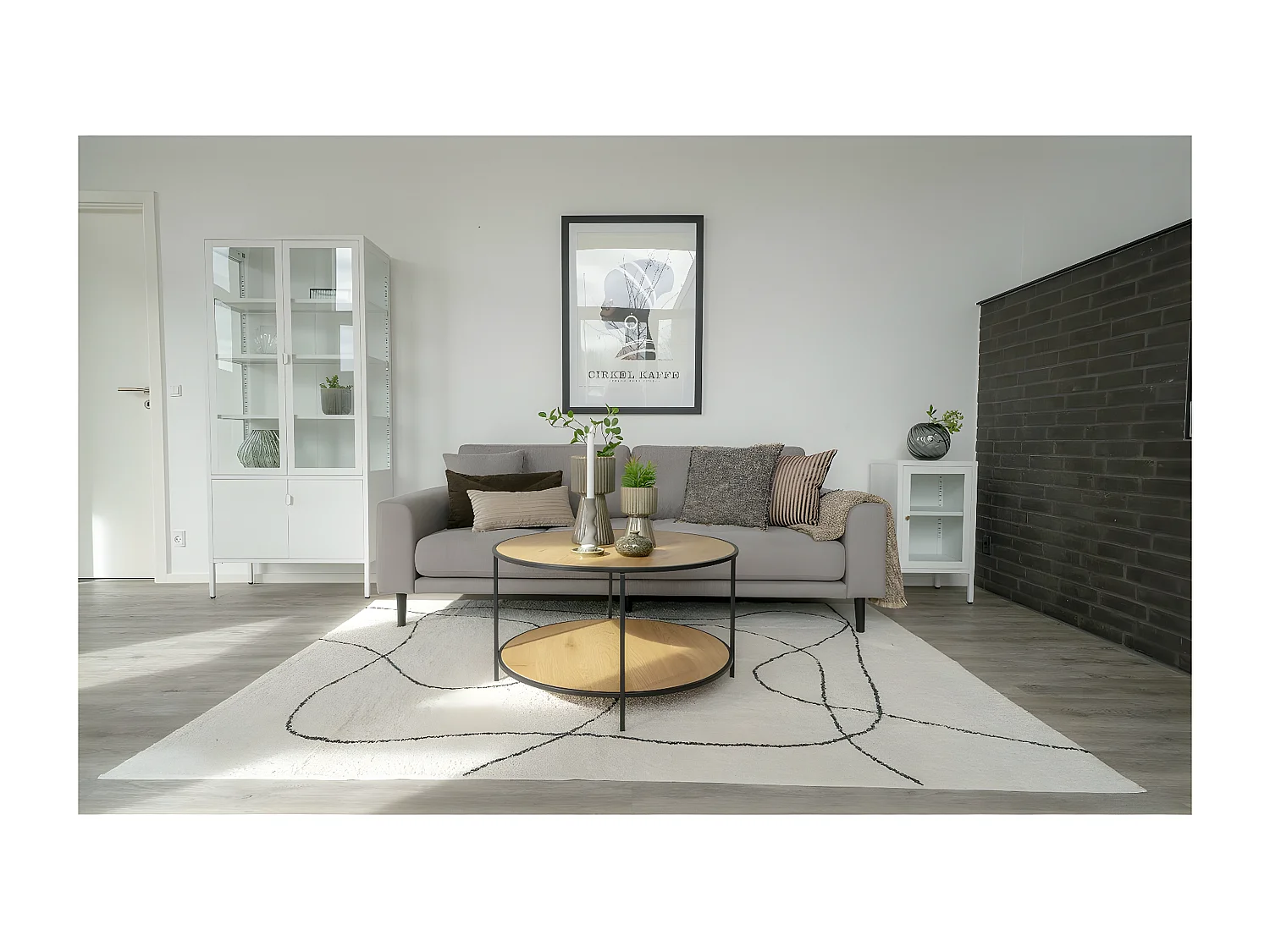 Table d'Appoint Vita, Marron, 80x80x45 cm, Seven Design