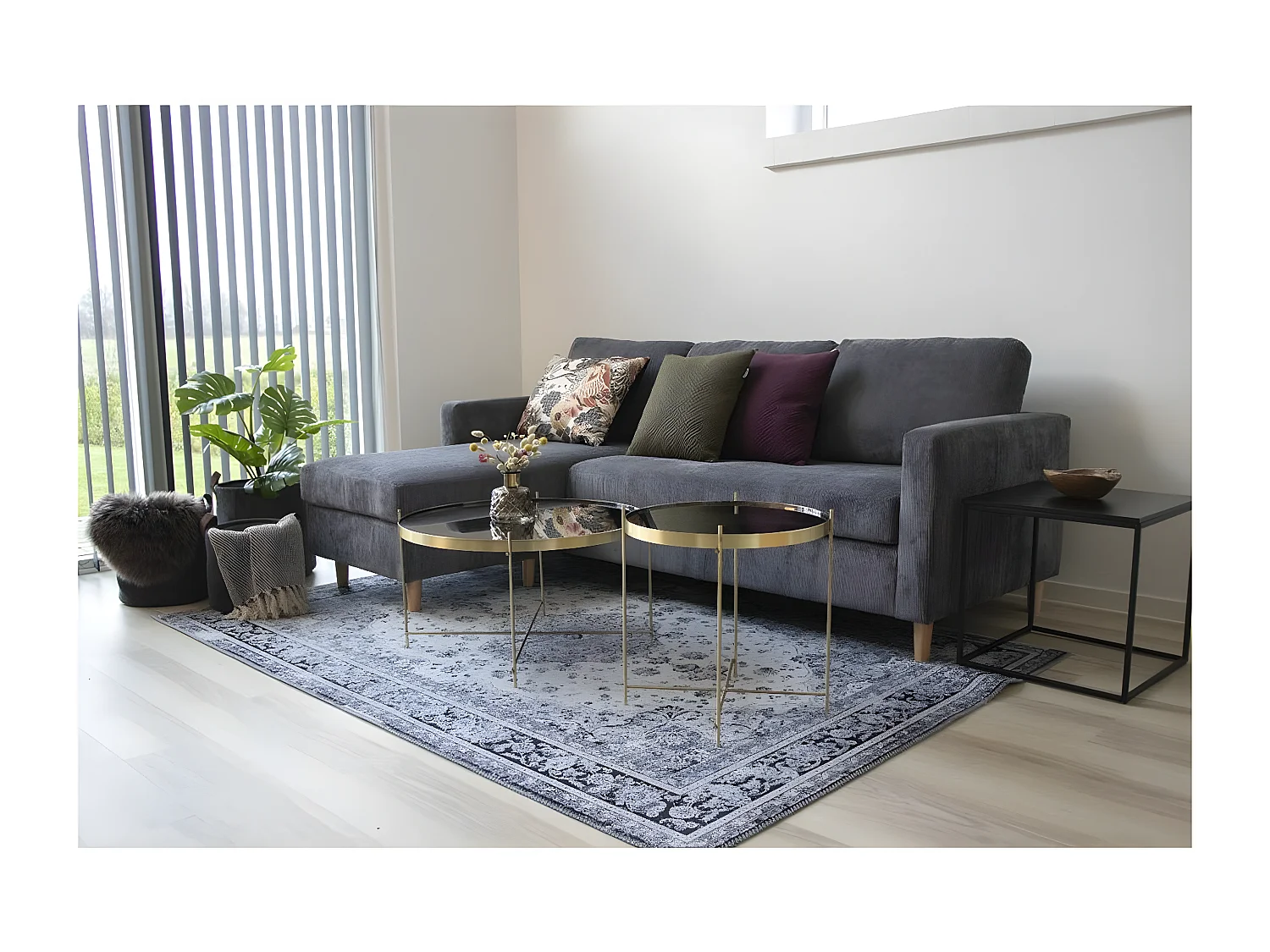 Table Basse Venezia, Laiton, 48x48x48 cm, EPIKASA